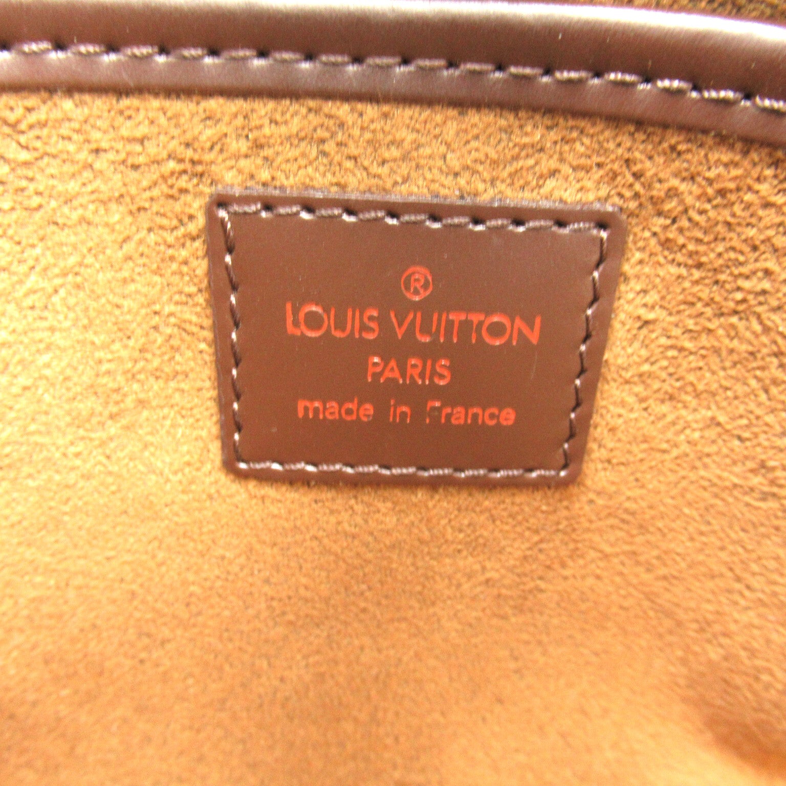 LOUIS VUITTON Damier Saint Louis金扣手拿包啡色