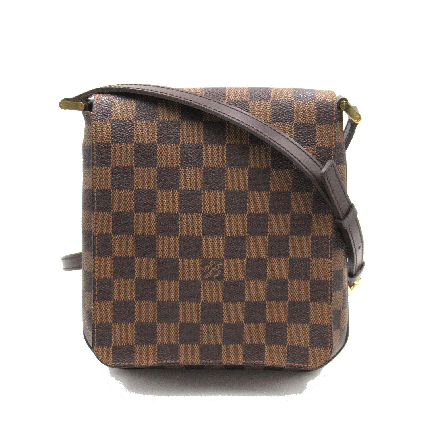 LOUIS VUITTON Damier Musette Salsa Long金扣肩背袋啡色