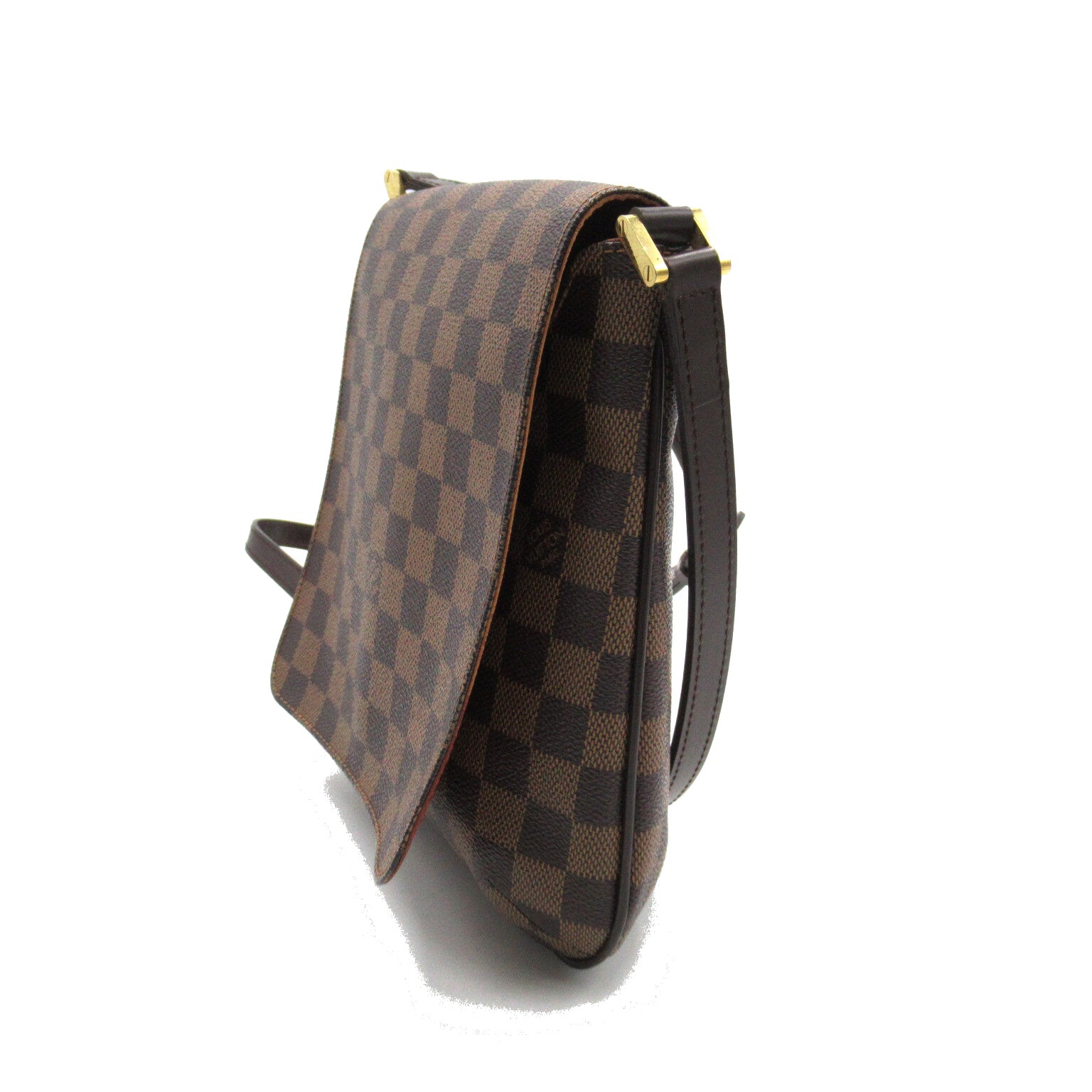LOUIS VUITTON Damier Musette Salsa Long金扣肩背袋啡色
