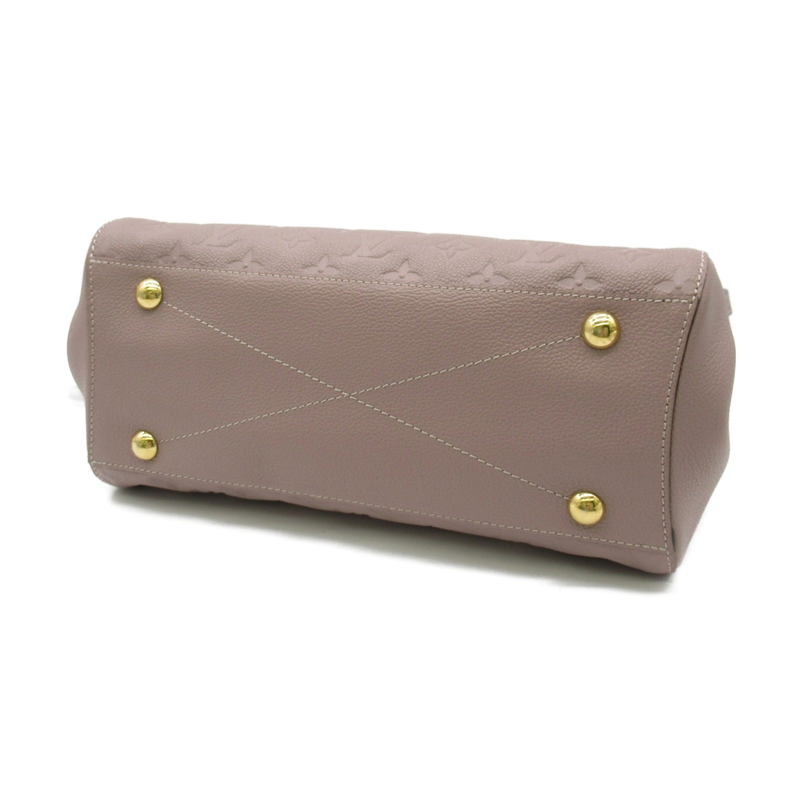LOUIS VUITTON 【激減優惠】Monogram Empreinte Montaigne MM 2 Way Bag金扣手挽肩背兩用袋粉紅色