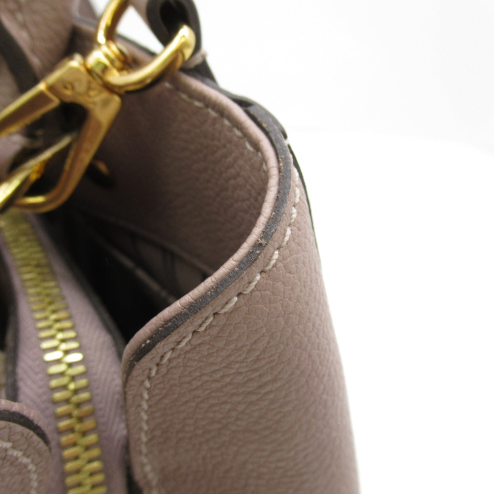 LOUIS VUITTON 【激減優惠】Monogram Empreinte Montaigne MM 2 Way Bag金扣手挽肩背兩用袋粉紅色