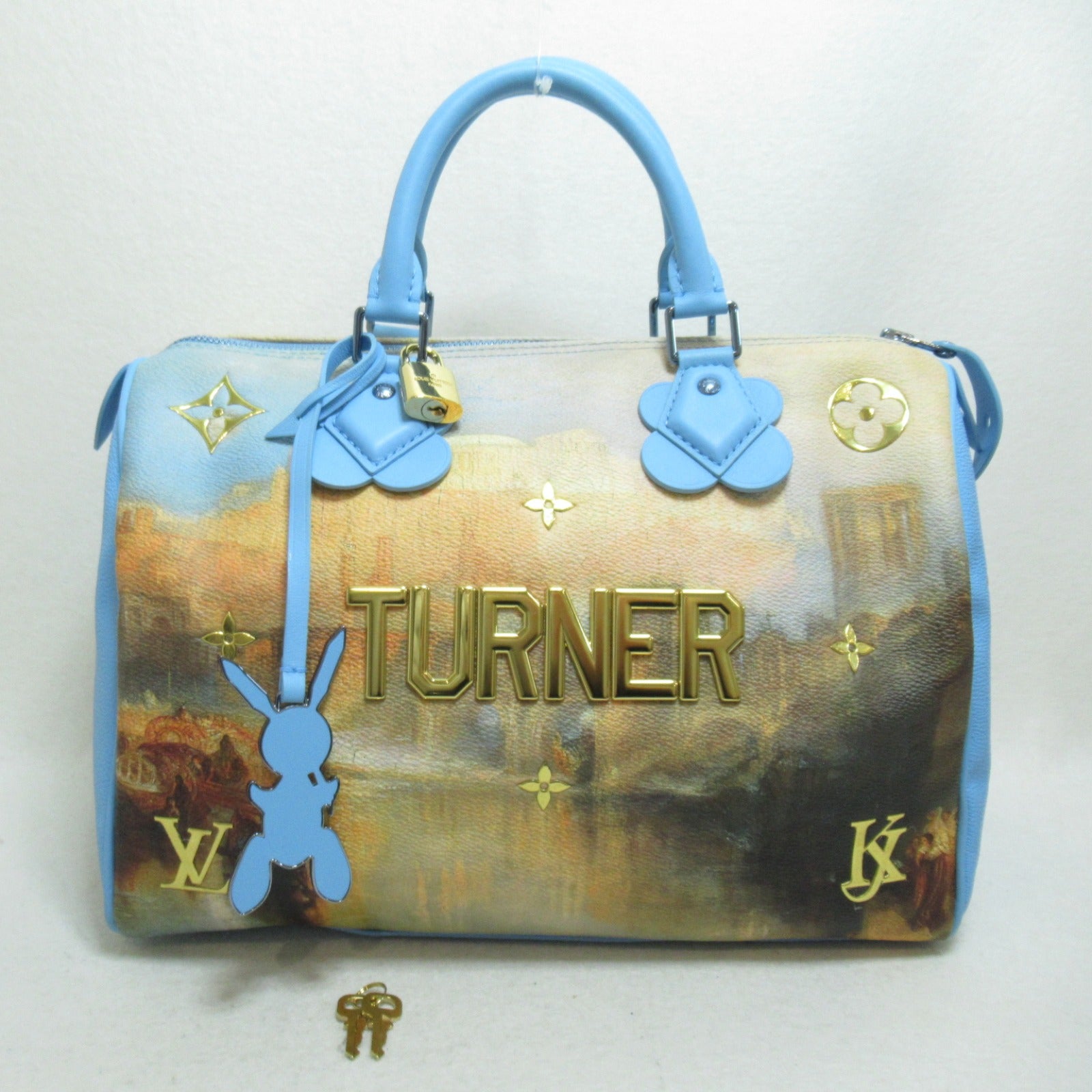 LOUIS VUITTON **【激減優惠】Masters Collection Turner Speedy 30手挽袋藍色/棕色