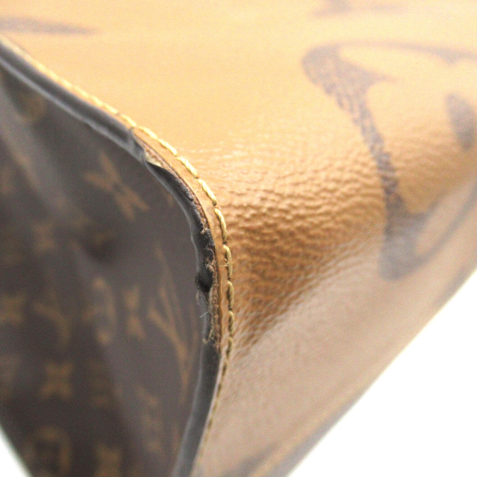 LOUIS VUITTON **【激減優惠】Monogram Giant On The Go GM金扣手挽袋棕色
