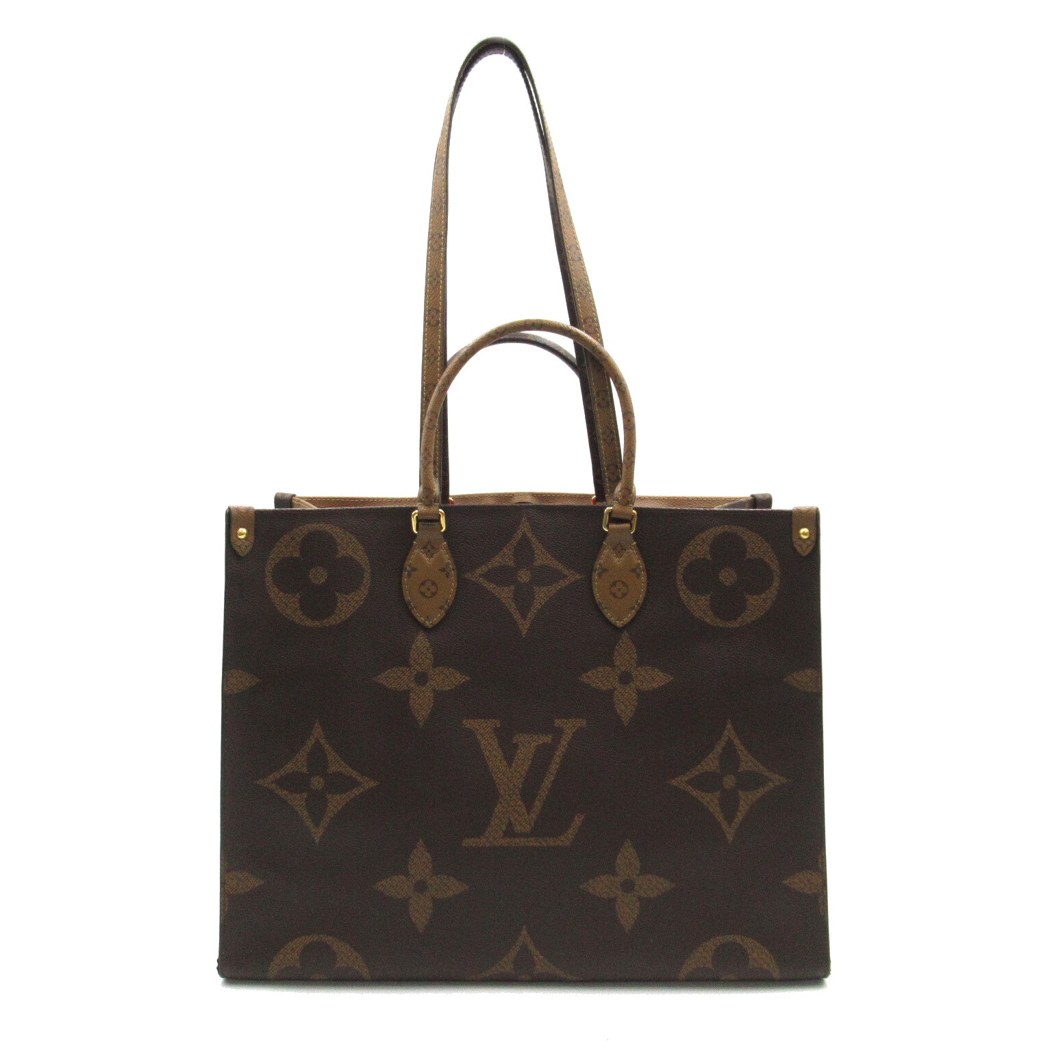 LOUIS VUITTON **【激減優惠】Monogram Giant On The Go GM金扣手挽袋棕色