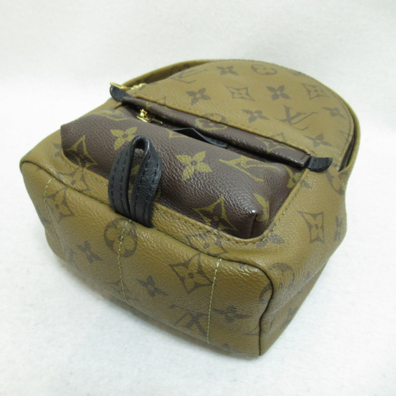 LOUIS VUITTON 【激減優惠】Monogram Reverse Palm Springs Mini金扣背包啡色