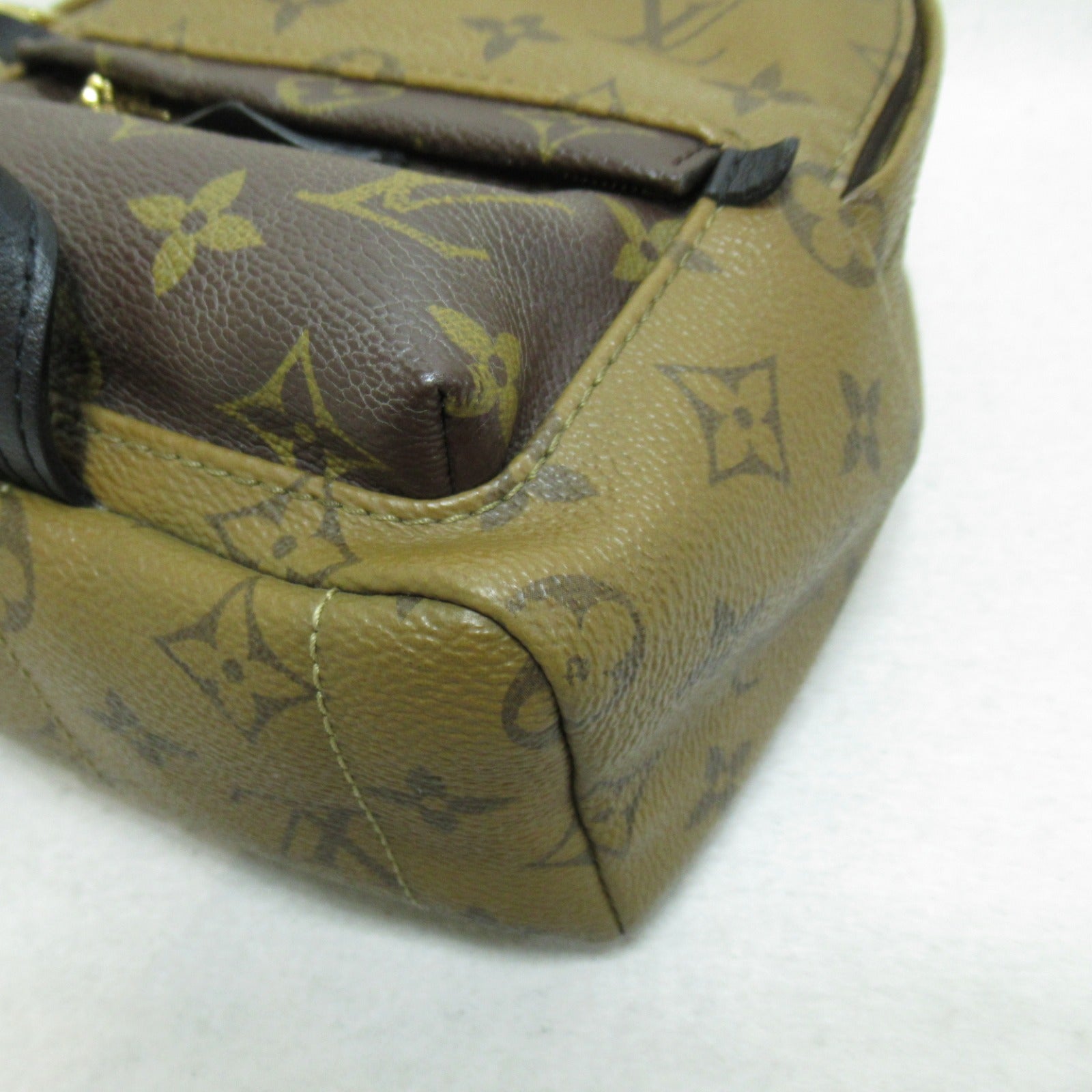 LOUIS VUITTON 【激減優惠】Monogram Reverse Palm Springs Mini金扣背包啡色