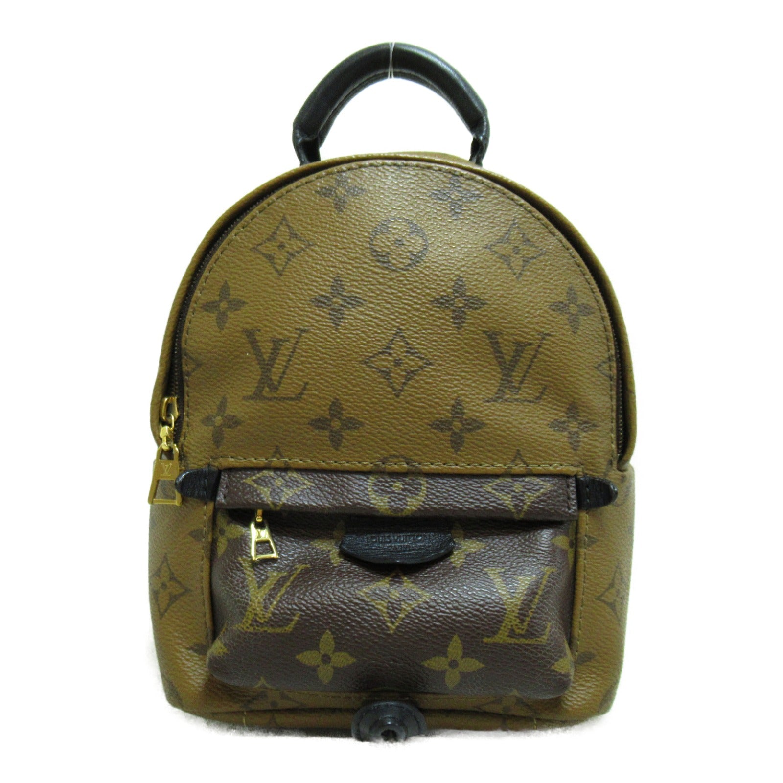 LOUIS VUITTON 【激減優惠】Monogram Reverse Palm Springs Mini金扣背包啡色