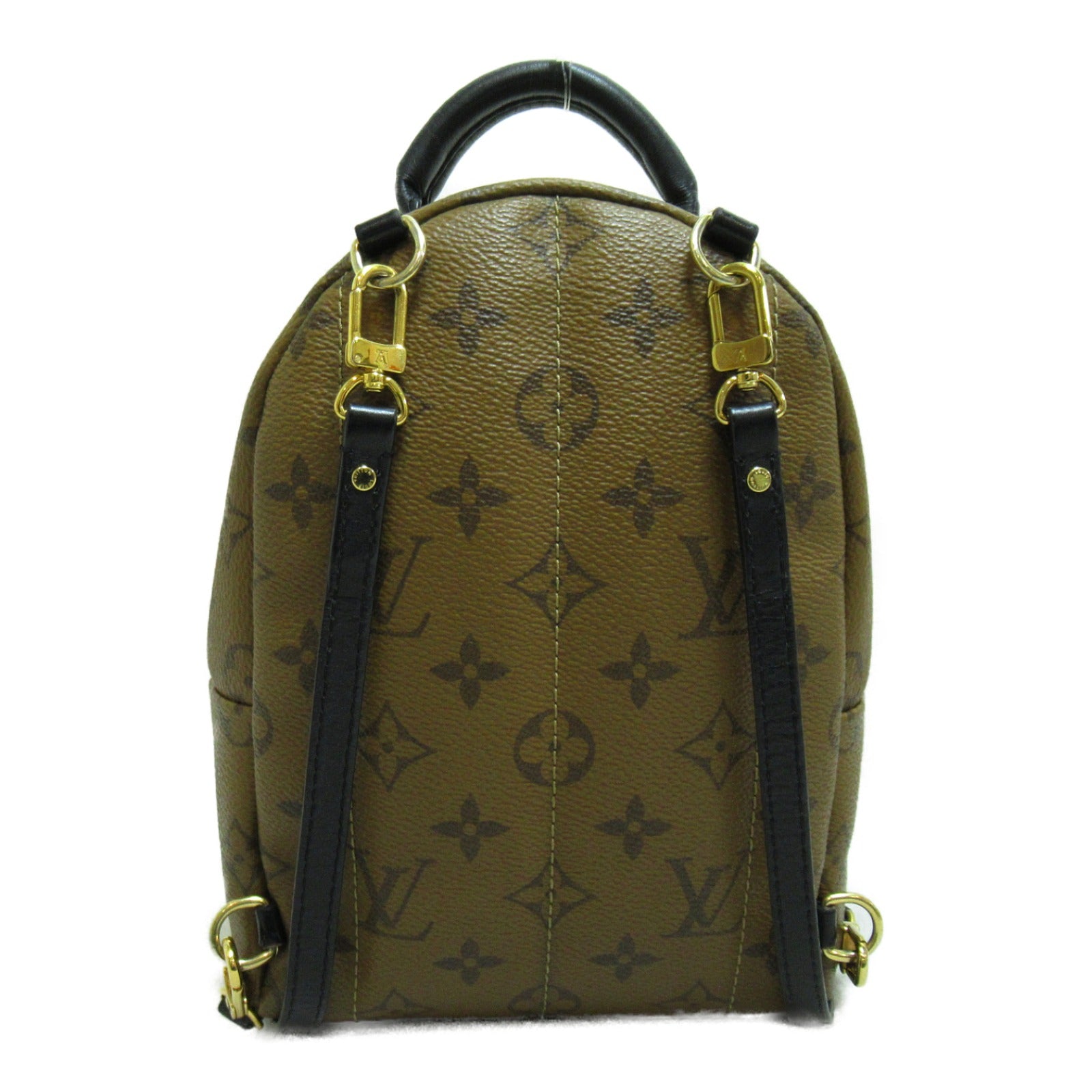 LOUIS VUITTON 【激減優惠】Monogram Reverse Palm Springs Mini金扣背包啡色