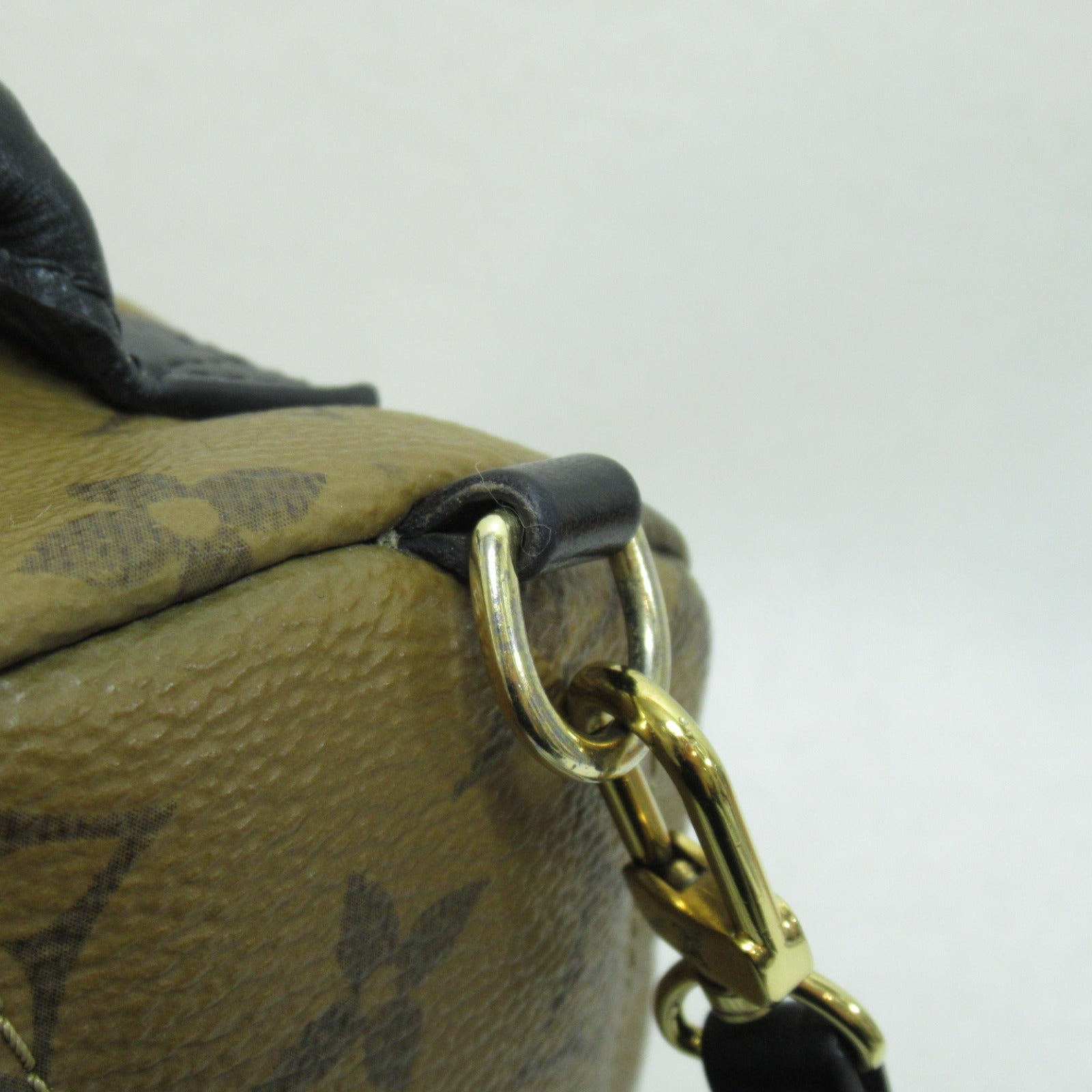 LOUIS VUITTON 【激減優惠】Monogram Reverse Palm Springs Mini金扣背包啡色