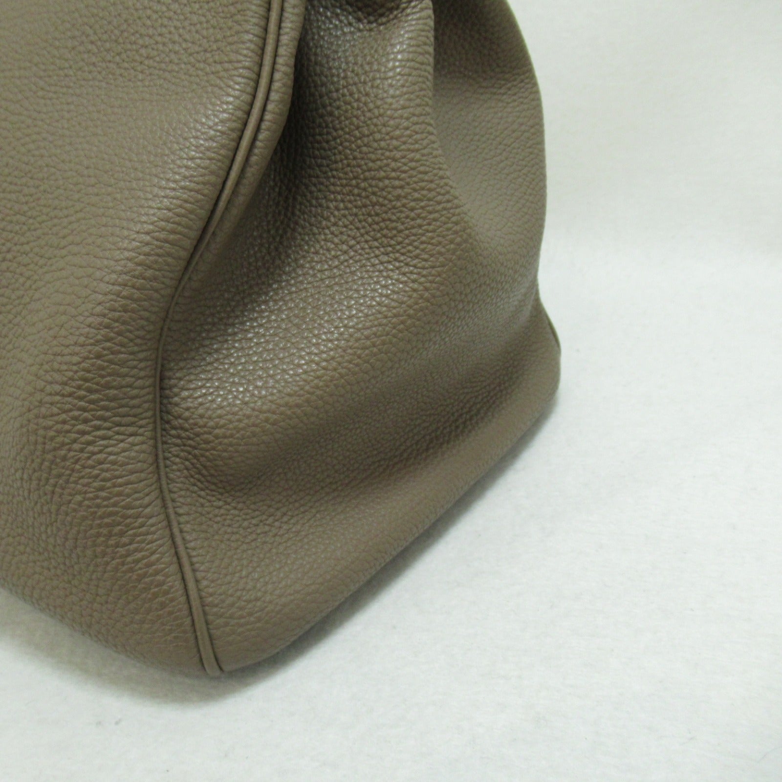 HERMES Togo皮革Birkin 40銀扣手挽袋Etoupe大象灰色