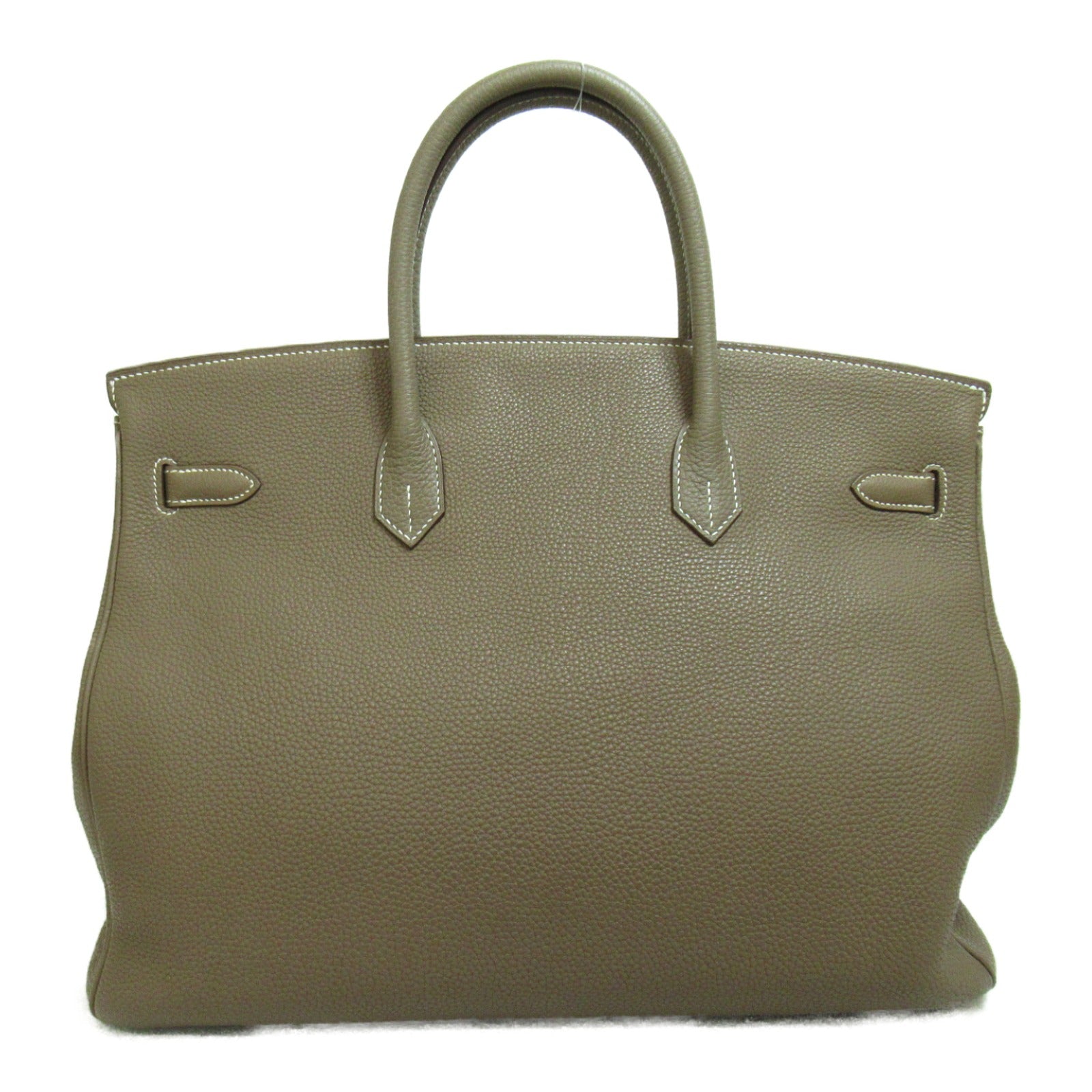 HERMES Togo皮革Birkin 40銀扣手挽袋Etoupe大象灰色