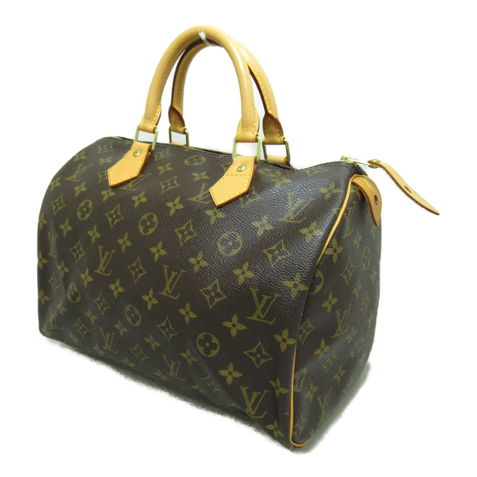 LOUIS VUITTON Monogram Speedy 30金扣手挽袋啡色