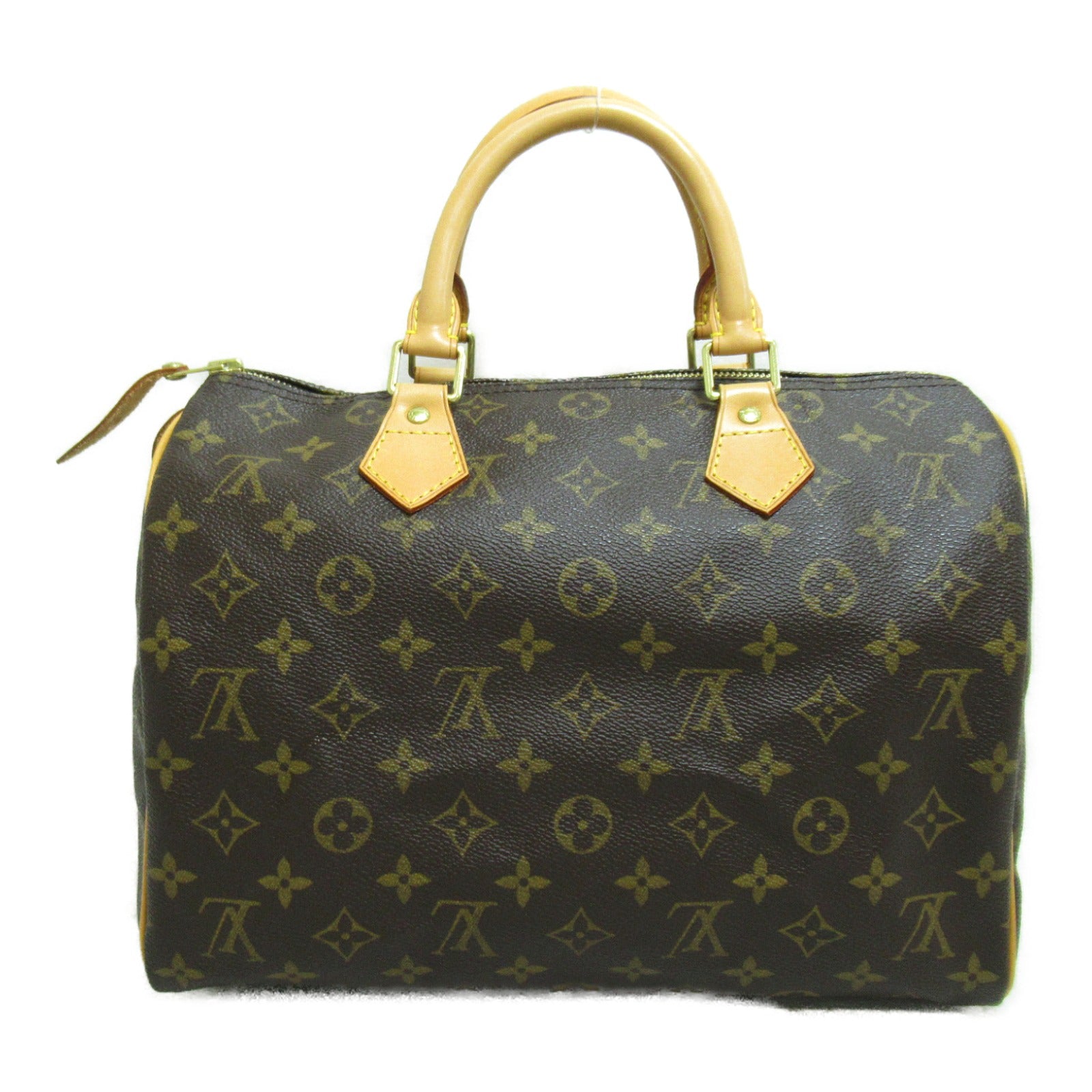 LOUIS VUITTON Monogram Speedy 30金扣手挽袋啡色