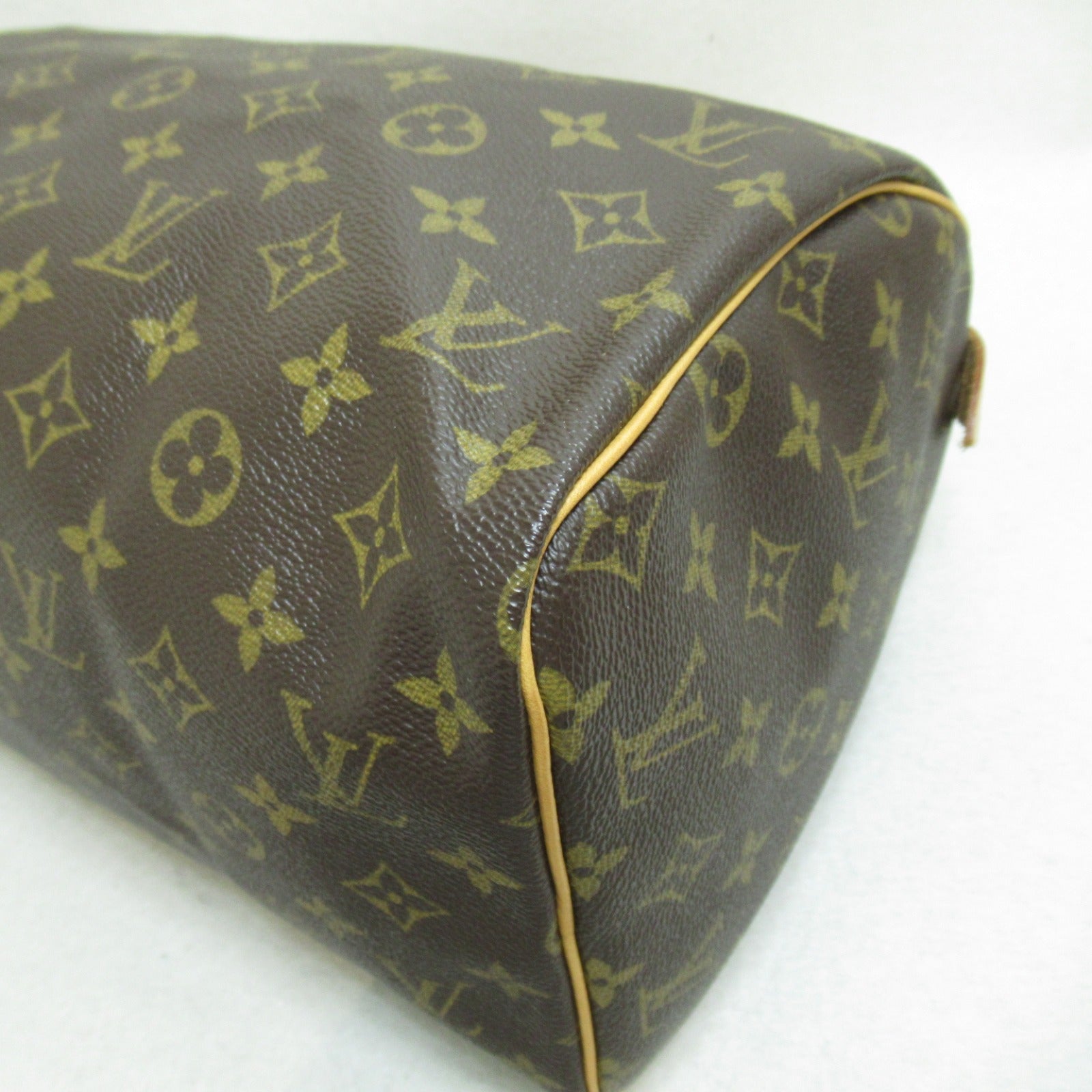 LOUIS VUITTON Monogram Speedy 30金扣手挽袋啡色
