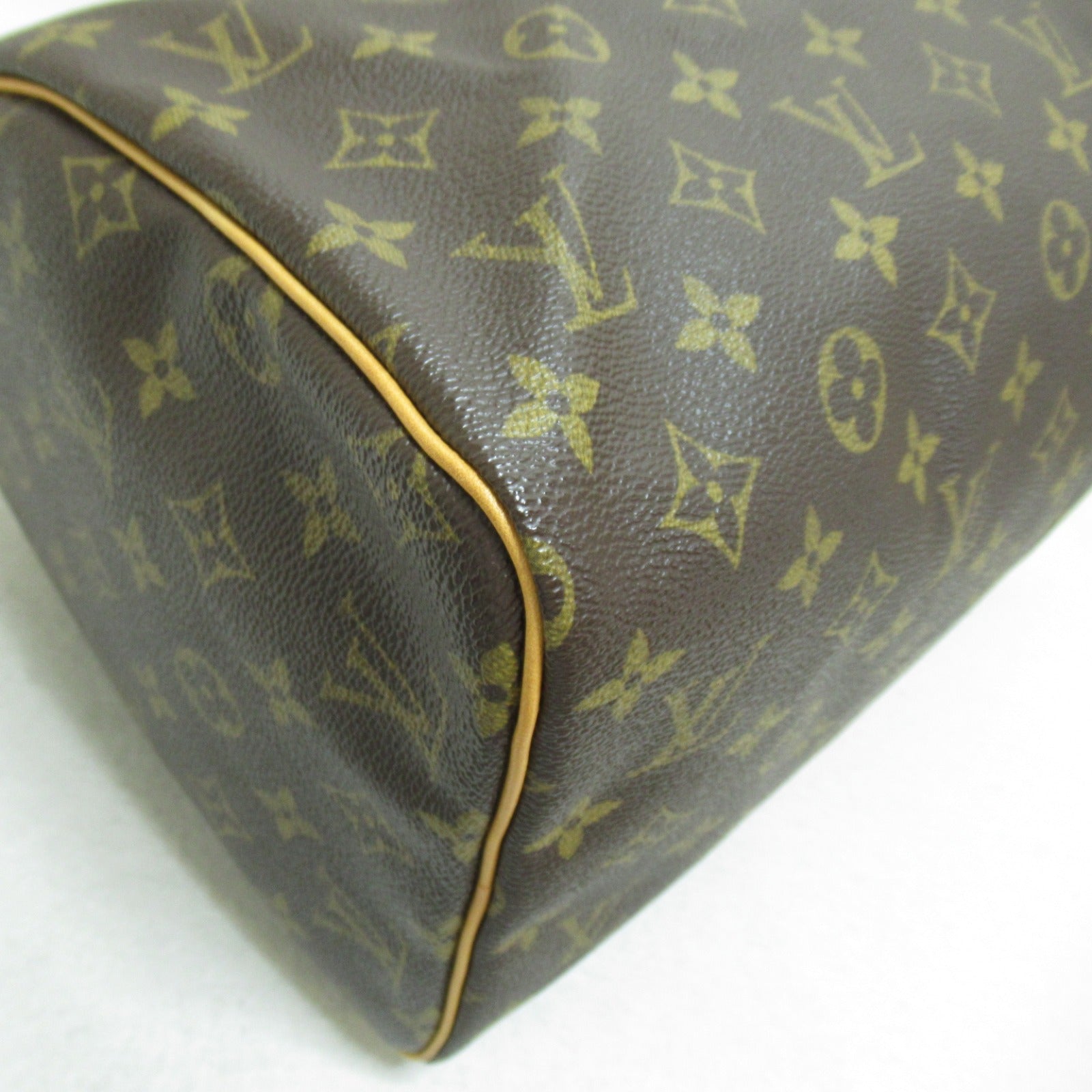 LOUIS VUITTON Monogram Speedy 30金扣手挽袋啡色