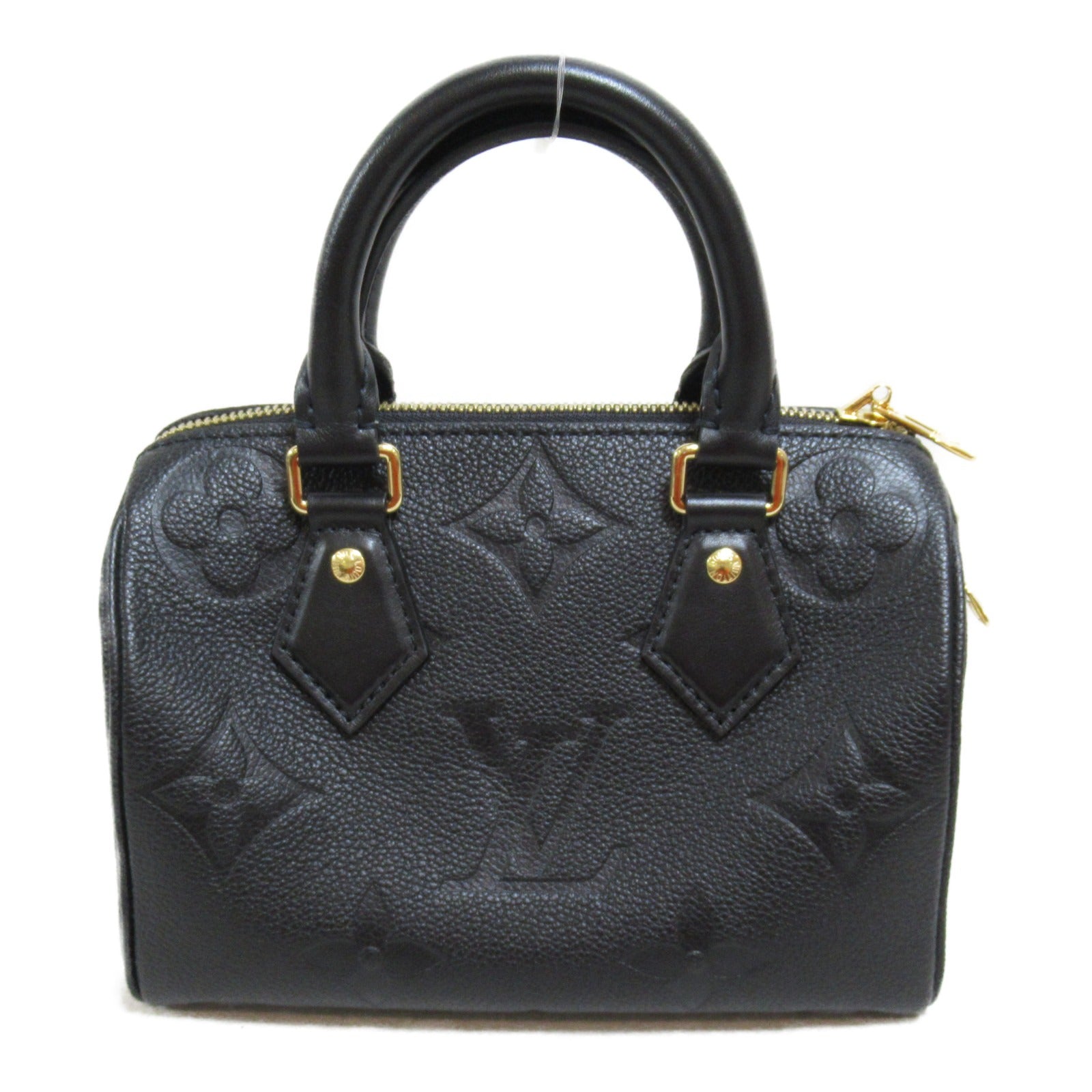 LOUIS VUITTON Monogram Empreinte Speedy Bandouliere 20 2 Way Bag金扣手挽肩背兩用袋黑色