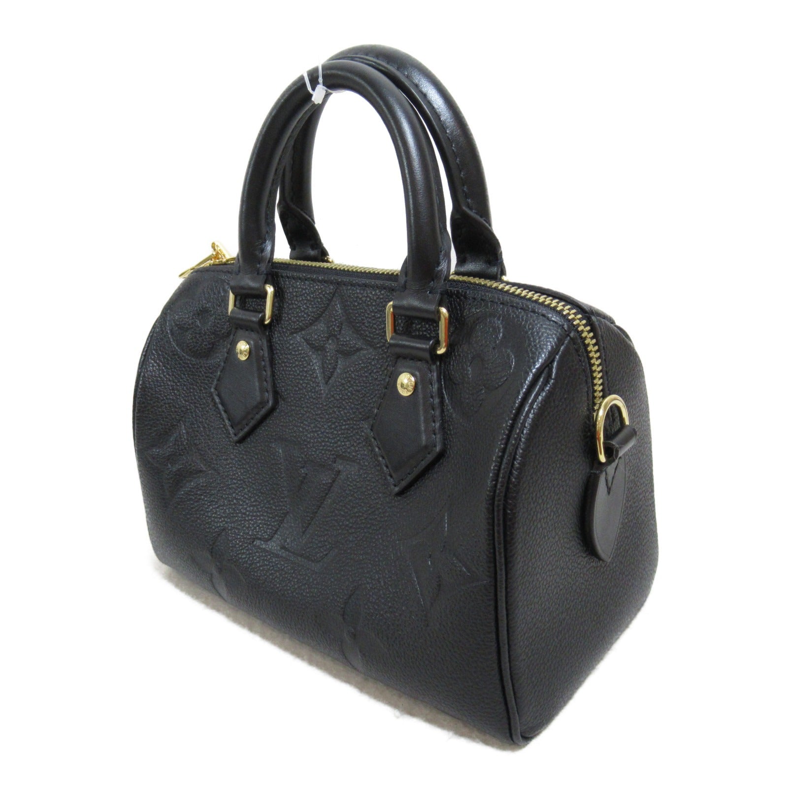 LOUIS VUITTON Monogram Empreinte Speedy Bandouliere 20 2 Way Bag金扣手挽肩背兩用袋黑色