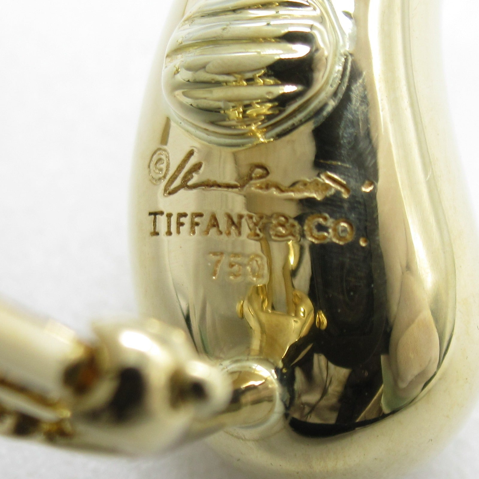 TIFFANY＆CO 【激減優惠】18K黃金Teardrop Earrings耳環