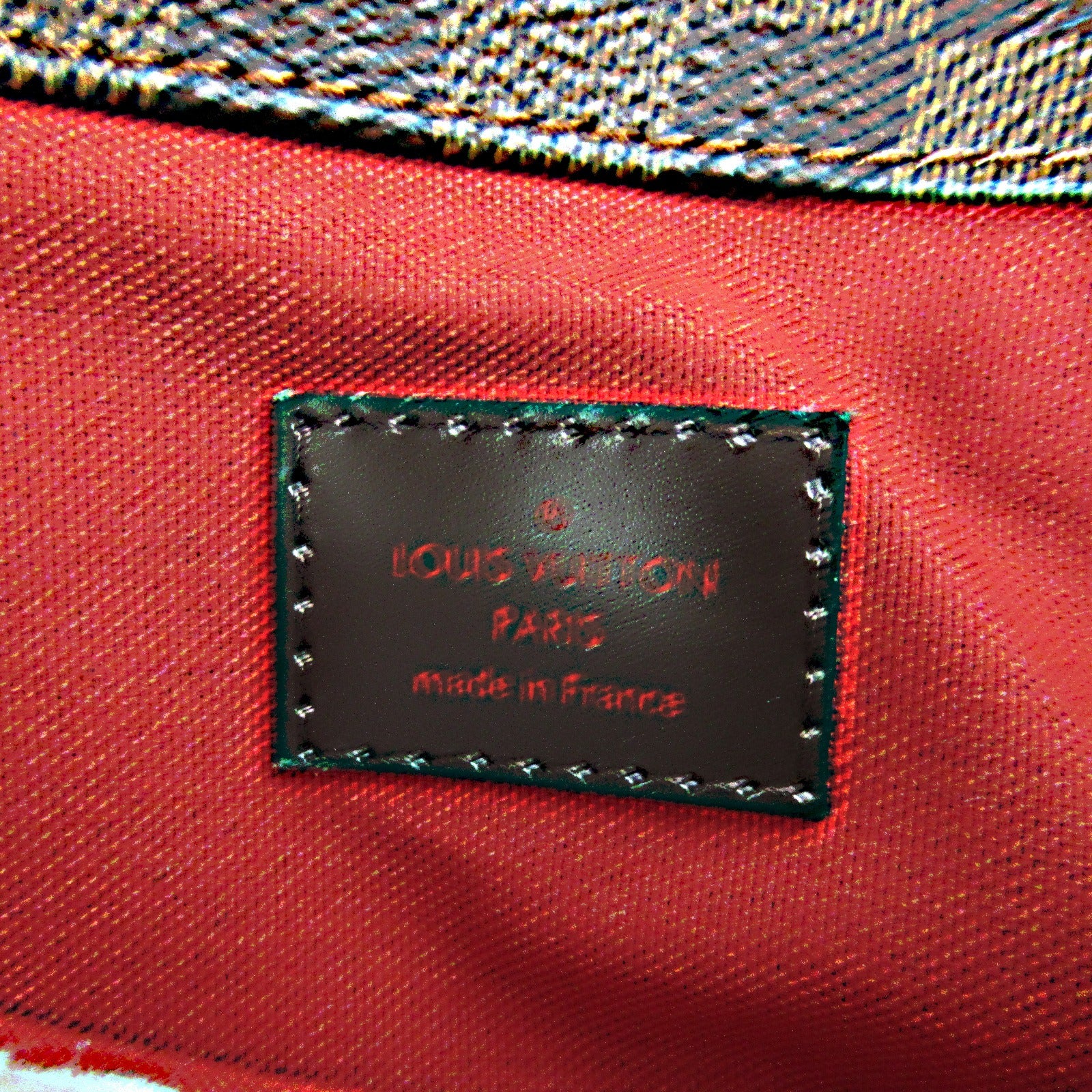 LOUIS VUITTON Damier Bloomsbury PM金扣肩背袋啡色