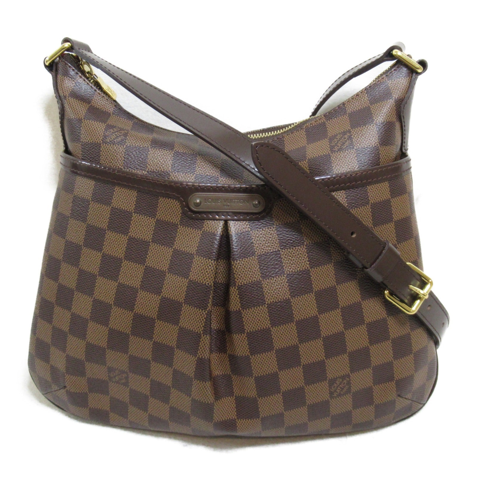 LOUIS VUITTON Damier Bloomsbury PM金扣肩背袋啡色
