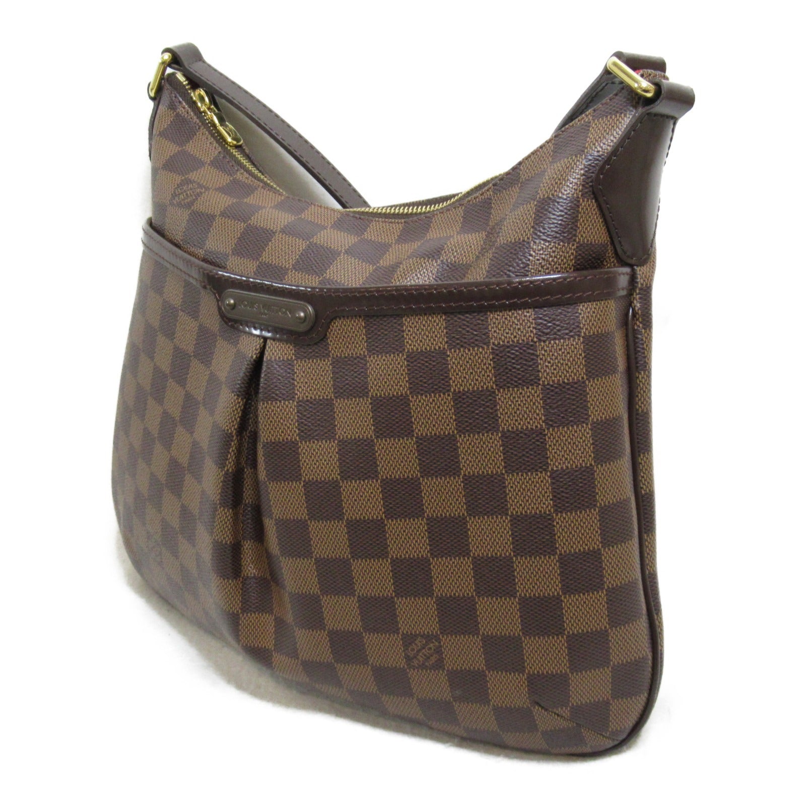 LOUIS VUITTON Damier Bloomsbury PM金扣肩背袋啡色