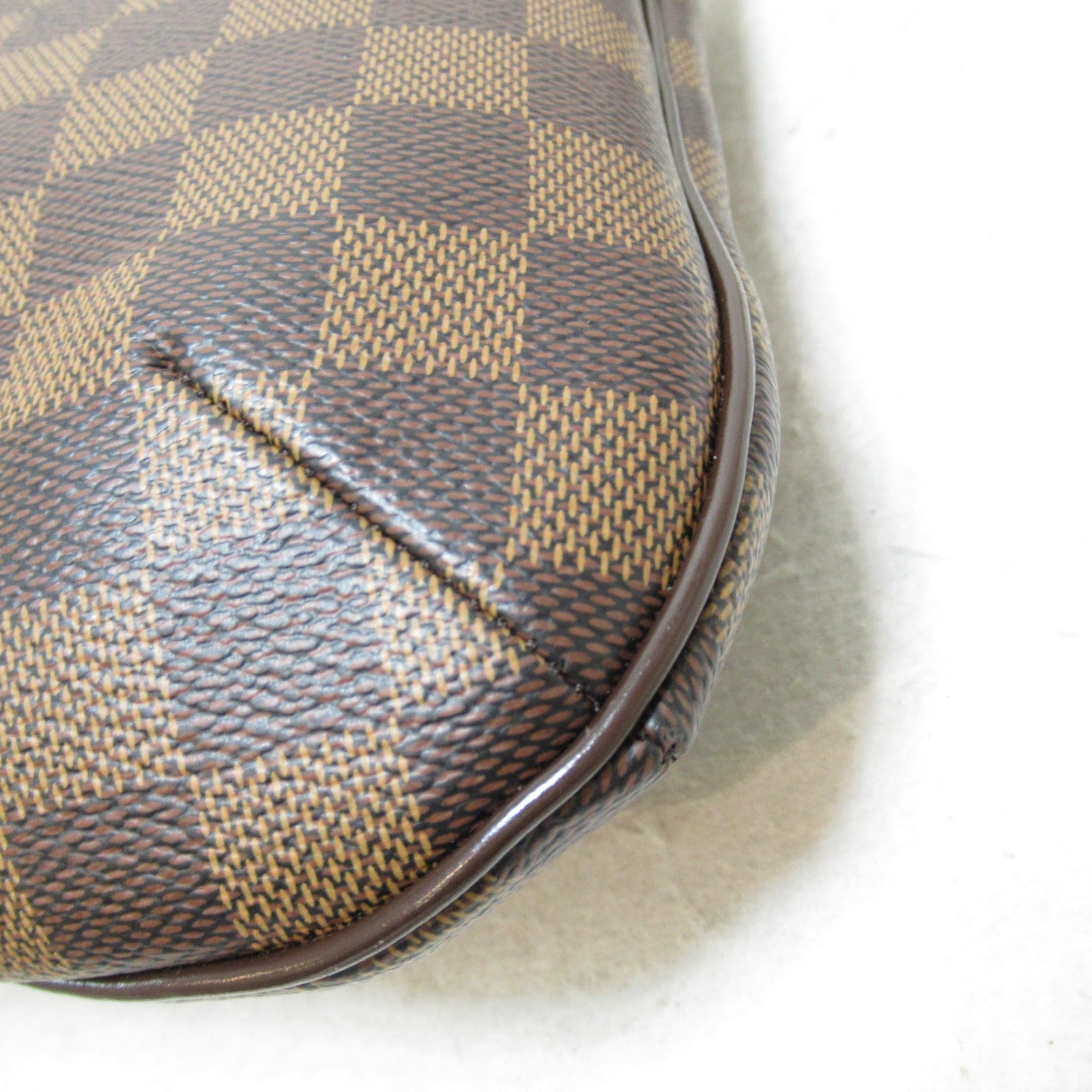 LOUIS VUITTON Damier Bloomsbury PM金扣肩背袋啡色