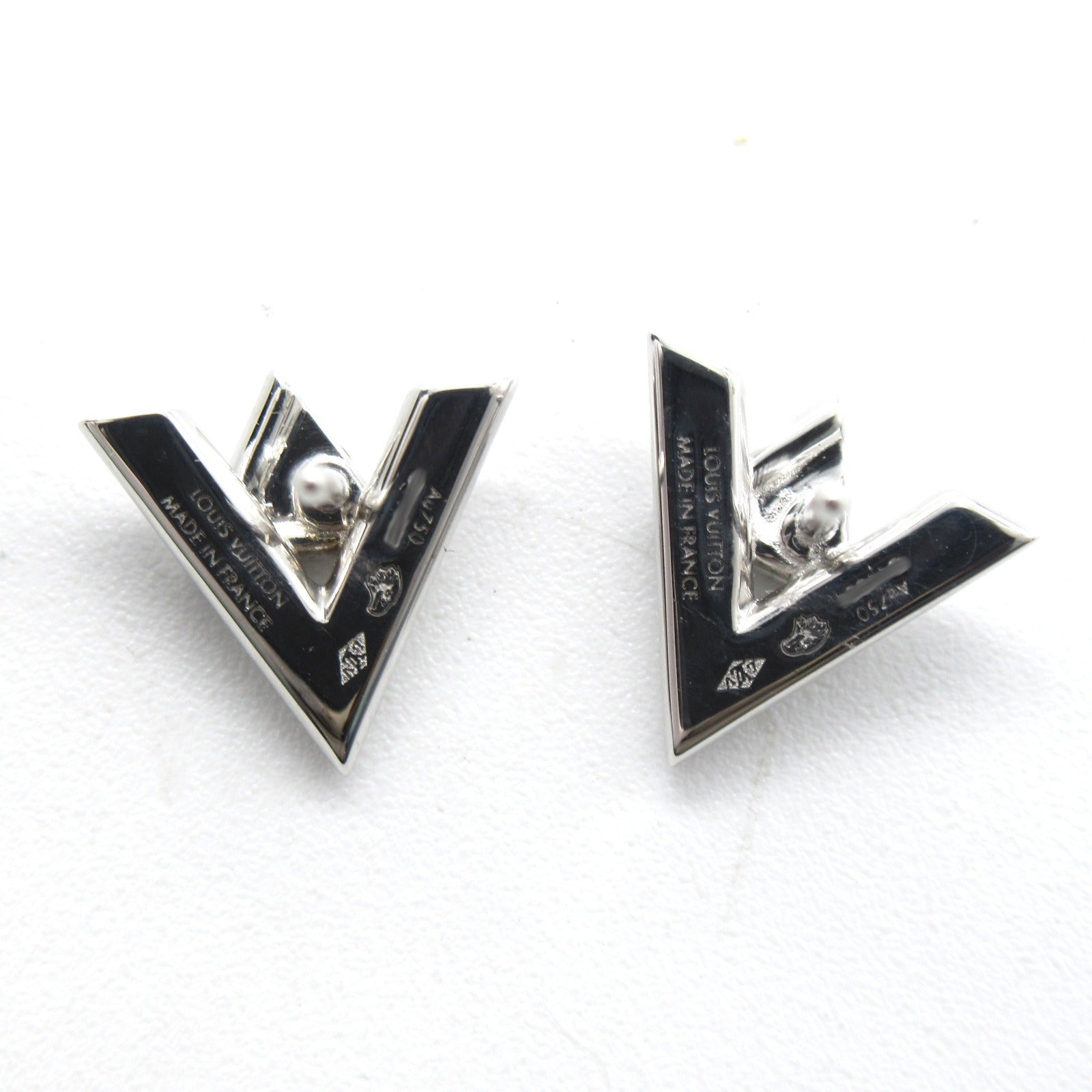 LOUIS VUITTON 【激減優惠】18K白金Volt One Stud Diamond Earrings 0.02ct鑽石耳環