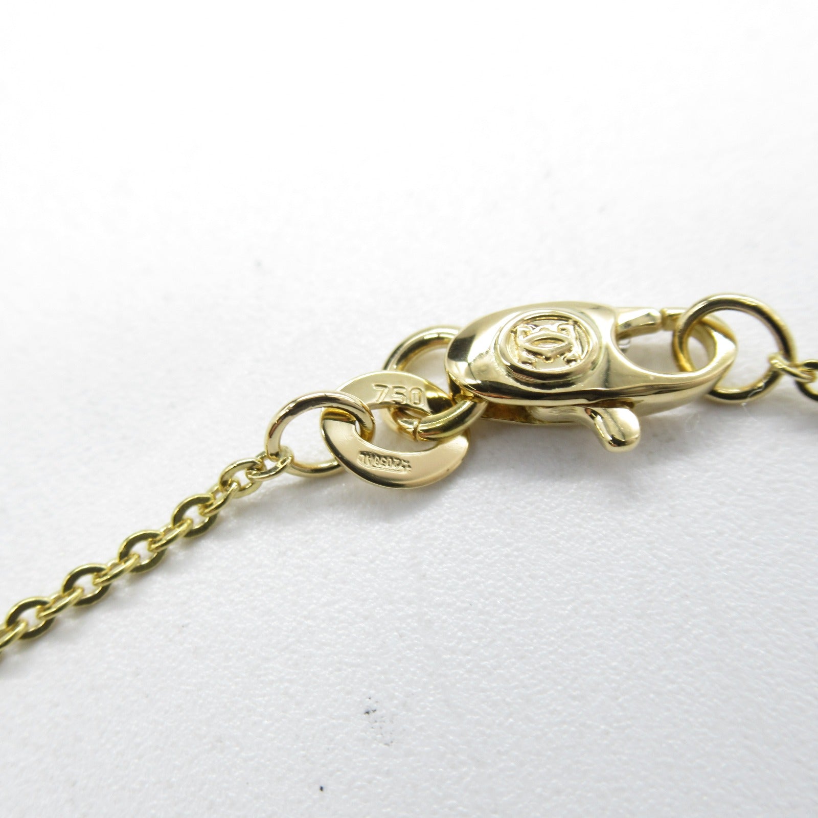 CARTIER 18K黃金/白金/玫瑰金Trinity 15P Diamond Necklace鑽石項鍊