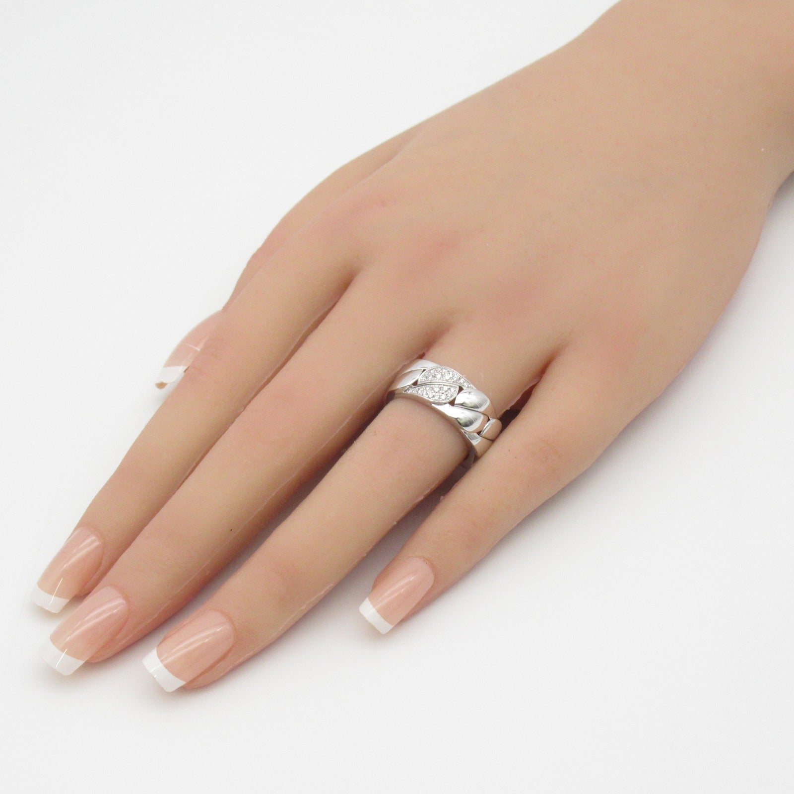 CARTIER 【激減優惠】18K白金Diamond Ring鑽石戒指Cartier#52/US#6