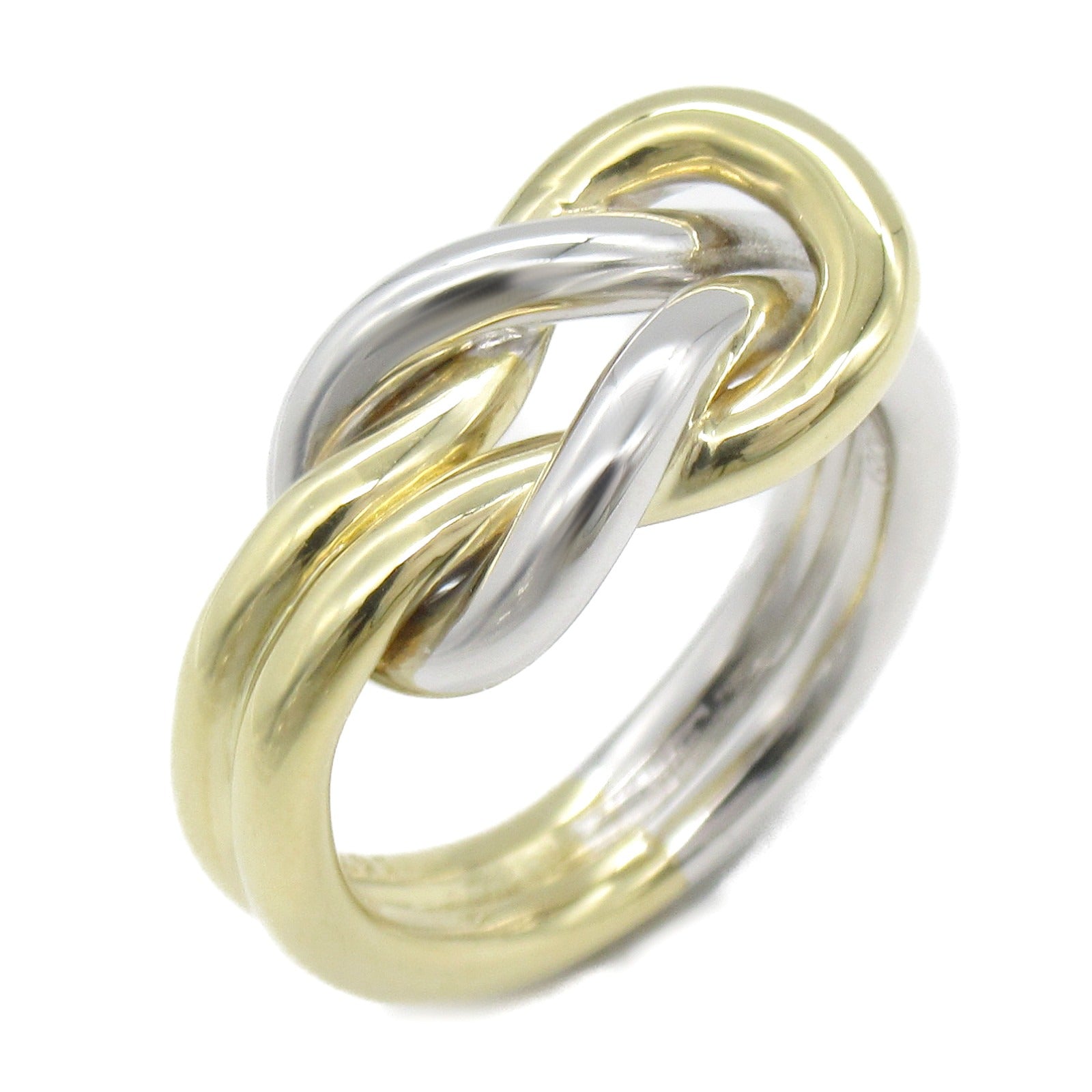 CARTIER 18K黃金18K白金Ring戒指US#4