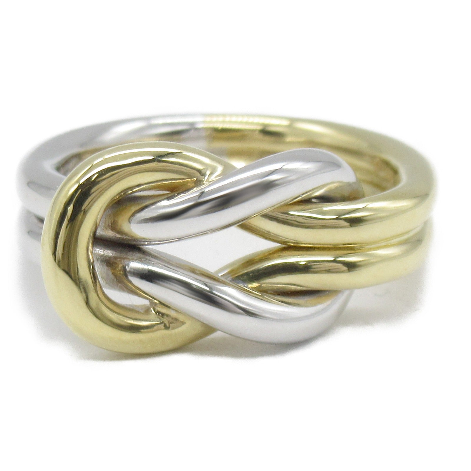 CARTIER 18K黃金18K白金Ring戒指US#4