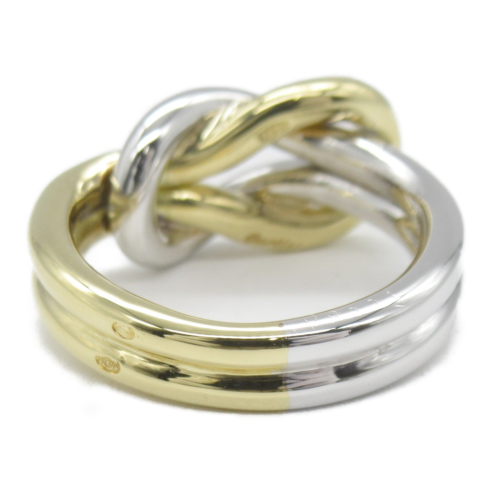CARTIER 18K黃金18K白金Ring戒指US#4