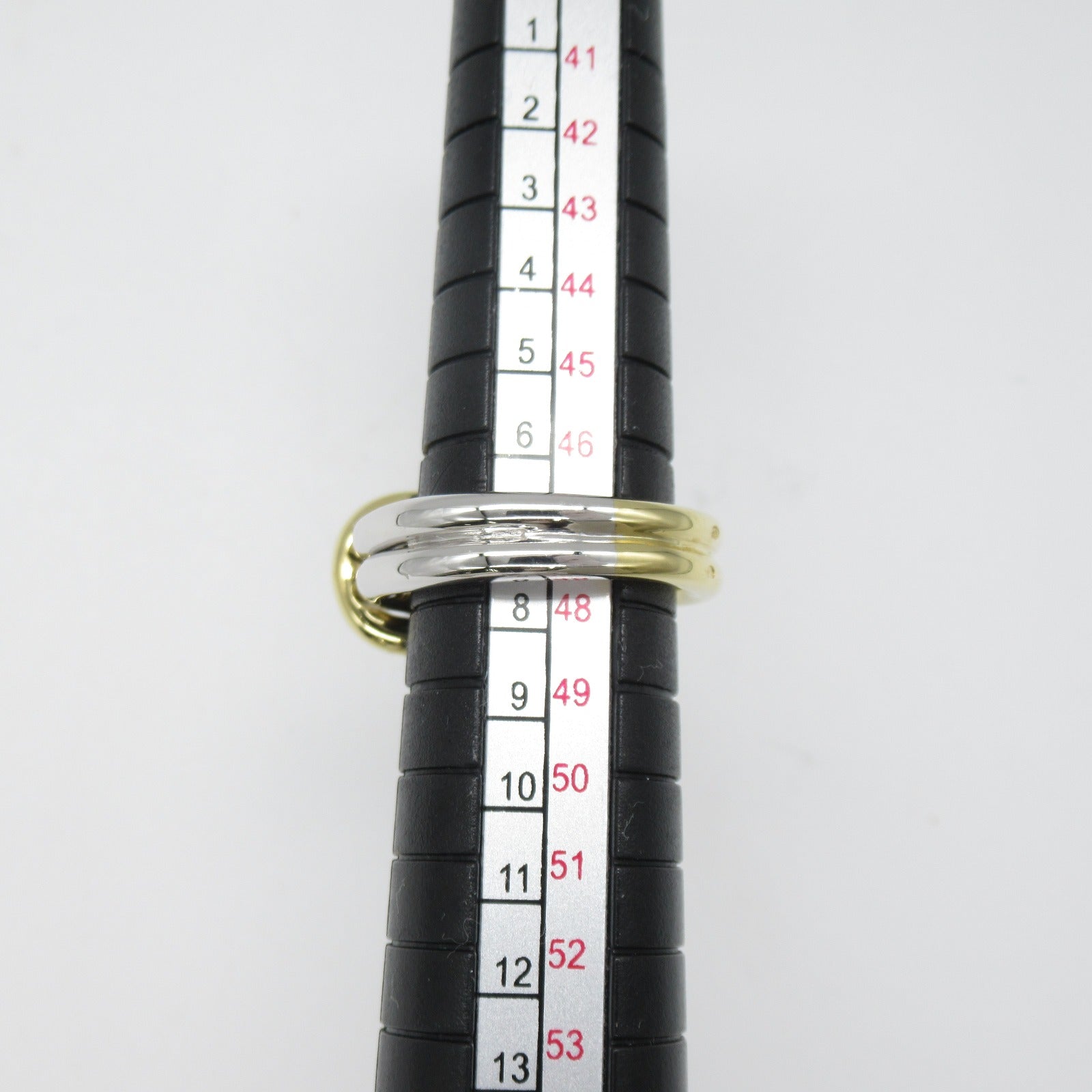 CARTIER 18K黃金18K白金Ring戒指US#4