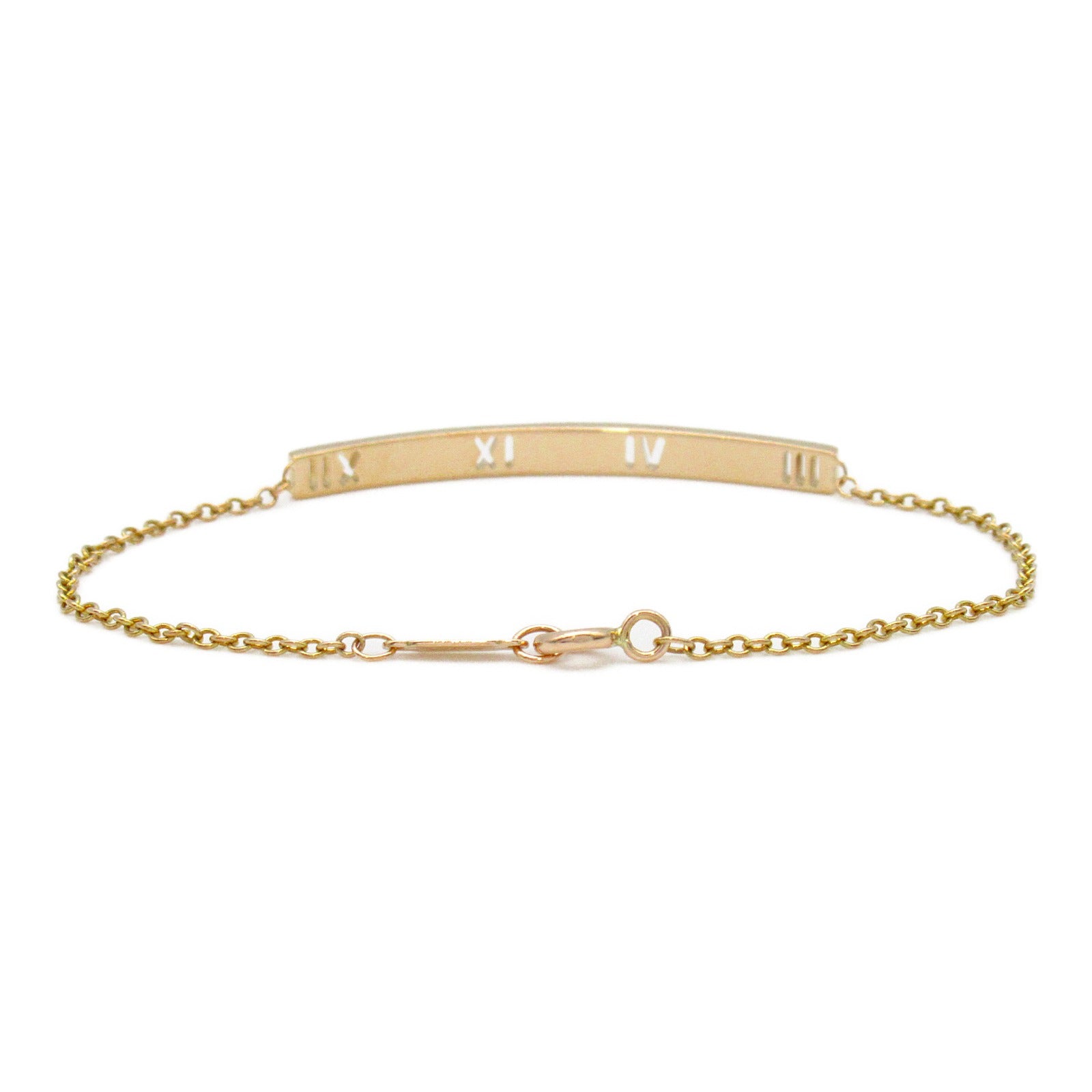 TIFFANY＆CO 【激減優惠】18K玫瑰金Atlas Pierced Bar Diamond Bracelet手鏈