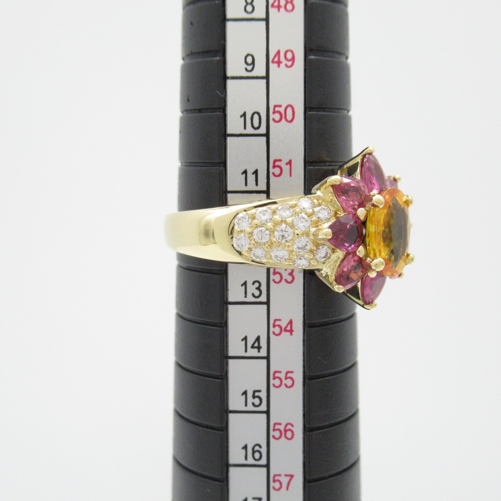 Ponte Vecchio 【激減優惠】18K黃金Ruby Diamond Ring 1.21ct紅寶石/0.37ct鑽石戒指US#6