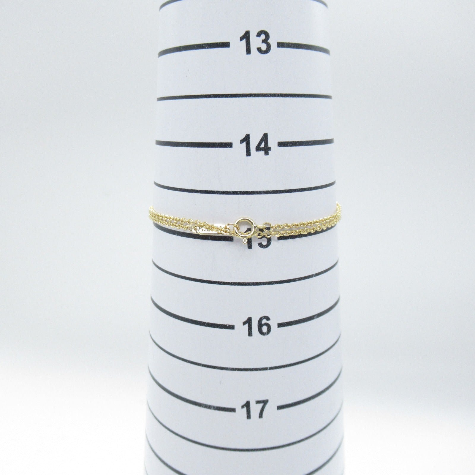 TIFFANY＆CO 【激減優惠】18K黃金T Diamond Double Chain Bracelet鑽石手鏈