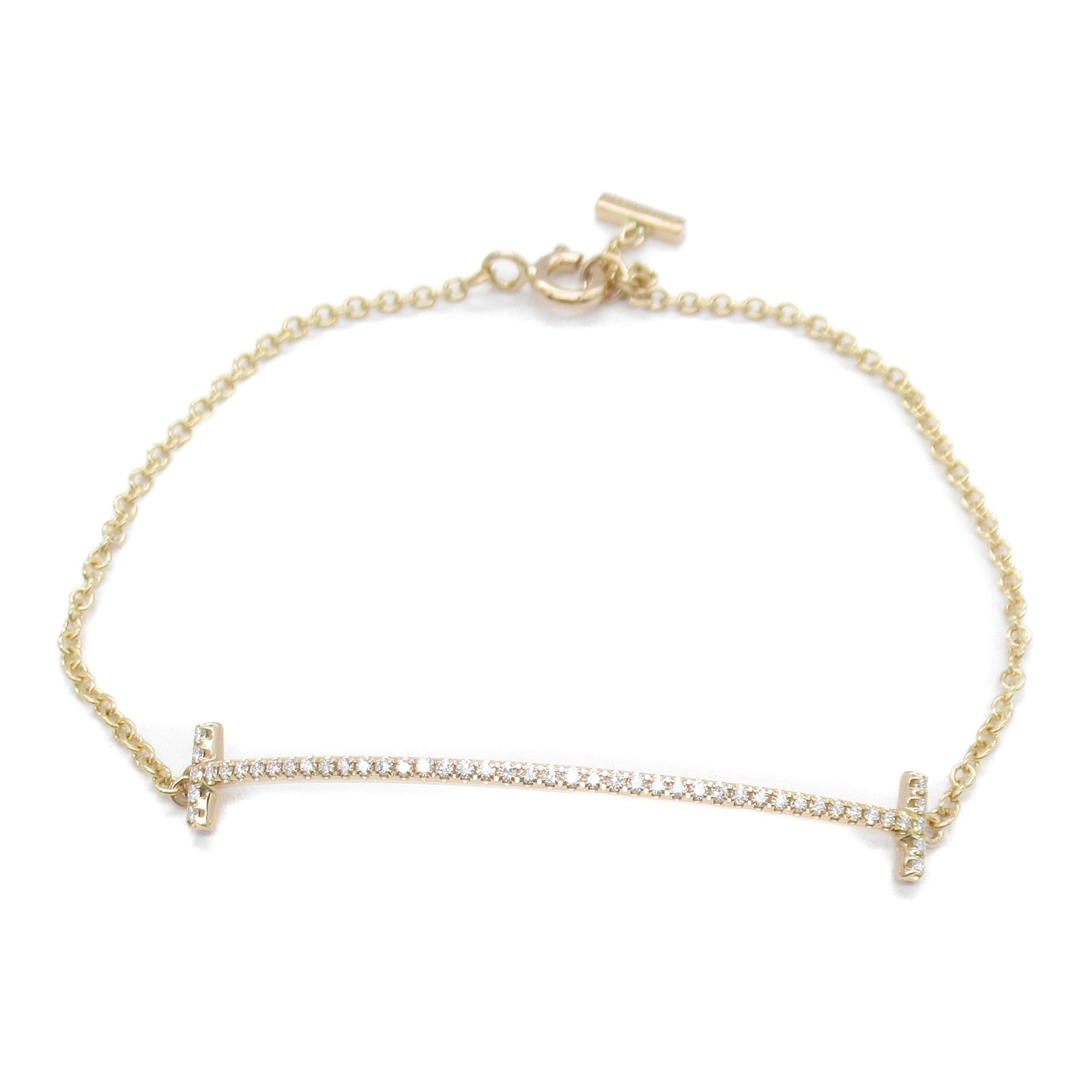 TIFFANY＆CO 【激減優惠】18K玫瑰金T Smile Bracelet手鏈