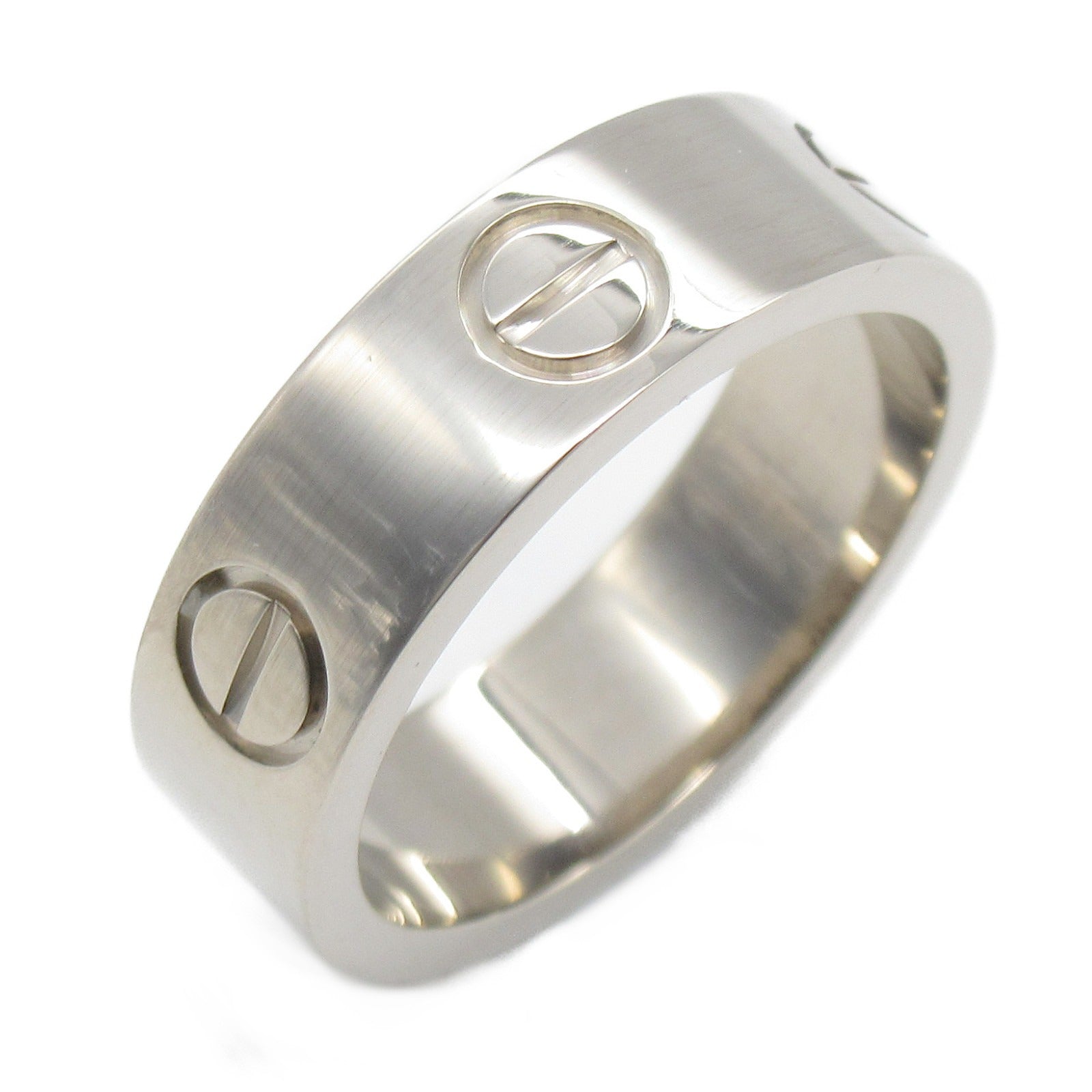 CARTIER 18K白金Love Ring戒指Cartier#50/US#5.25