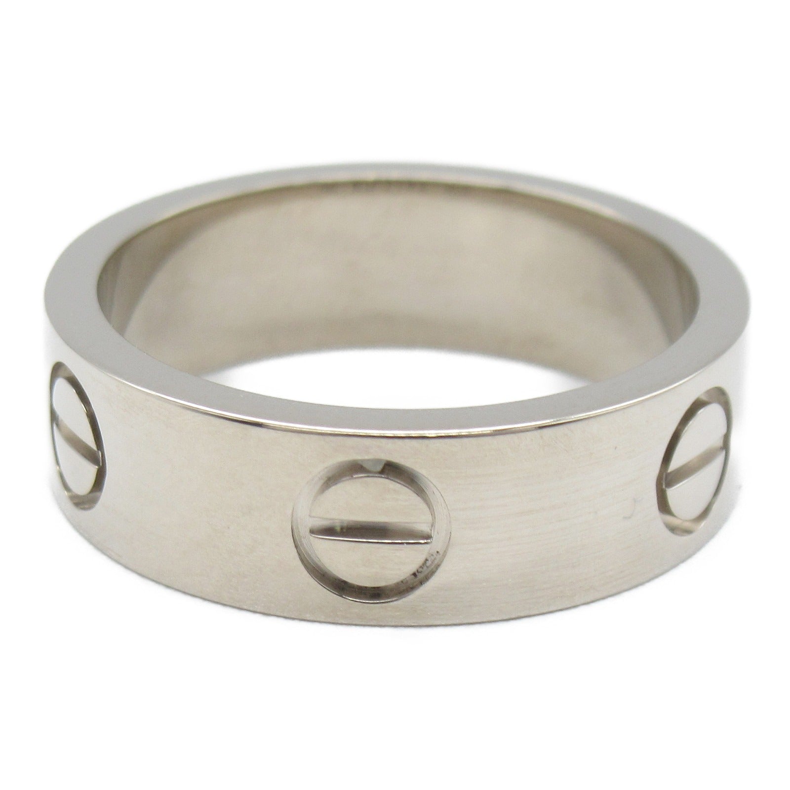 CARTIER 18K白金Love Ring戒指Cartier#50/US#5.25