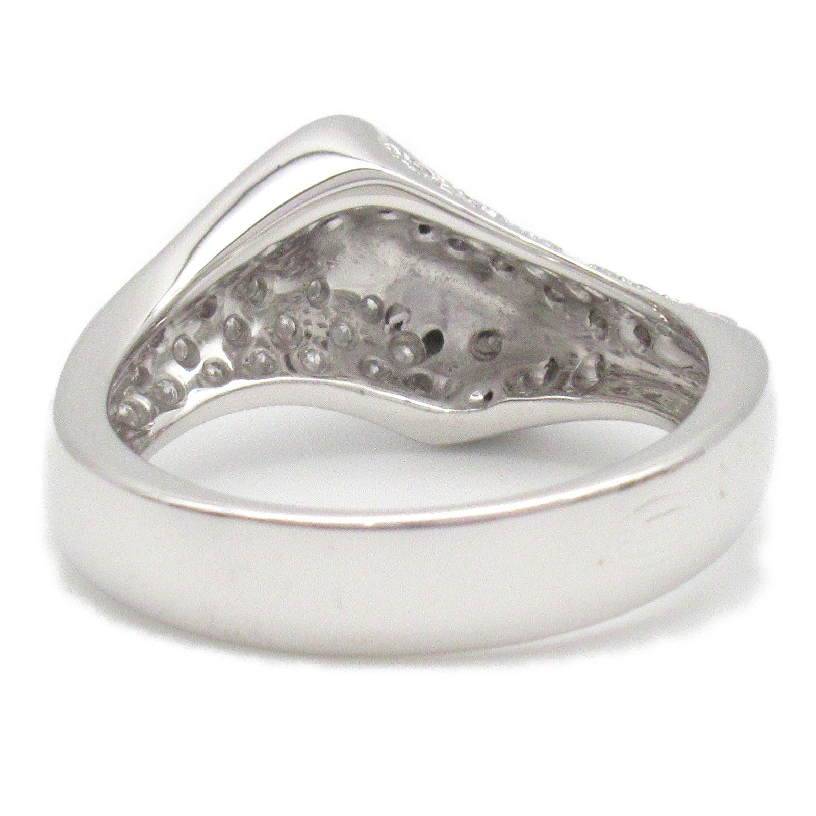 Damiani 18K白金Diamond Ring鑽石戒指US#7