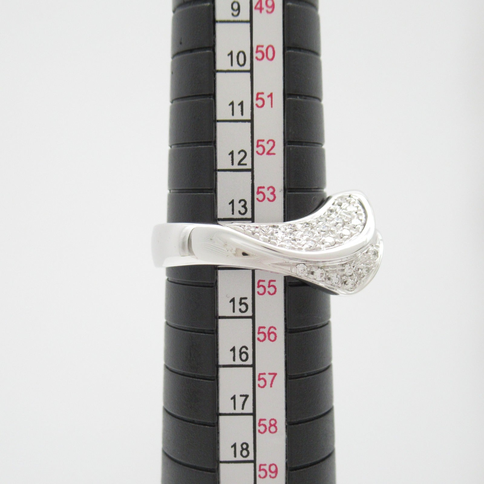 Damiani 18K白金Diamond Ring鑽石戒指US#7