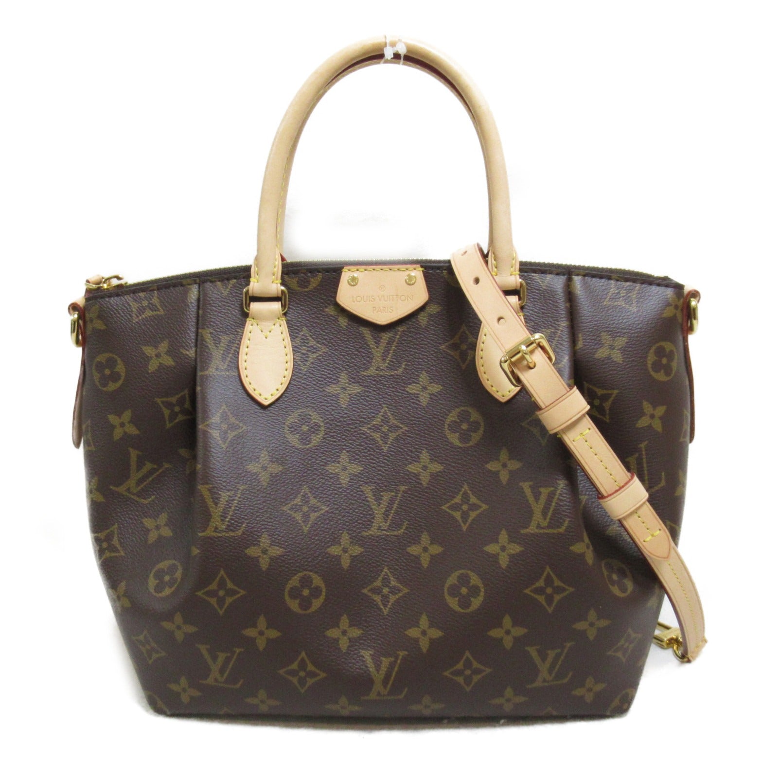 LOUIS VUITTON Monogram Turenne PM 2 Way Shoulder Bag Handbag金扣手挽肩背兩用袋啡色