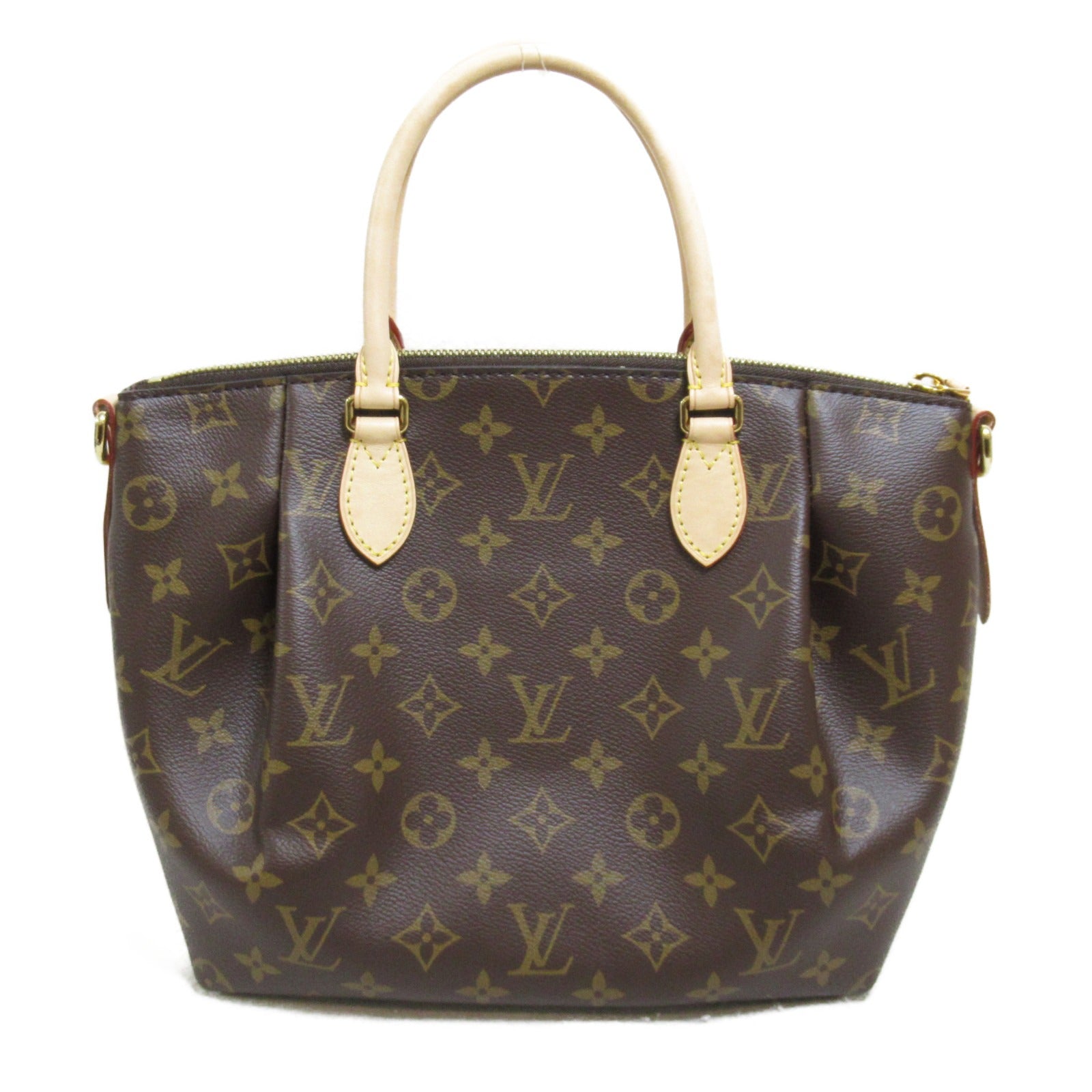 LOUIS VUITTON Monogram Turenne PM 2 Way Shoulder Bag Handbag金扣手挽肩背兩用袋啡色