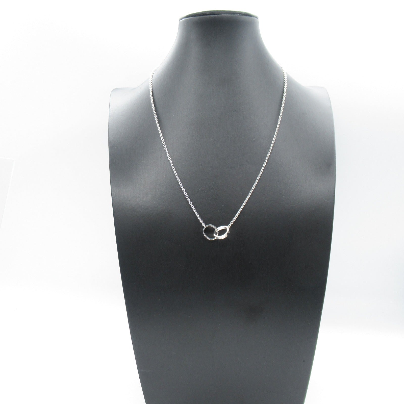 CARTIER 18K白金Baby Love Necklace項鍊