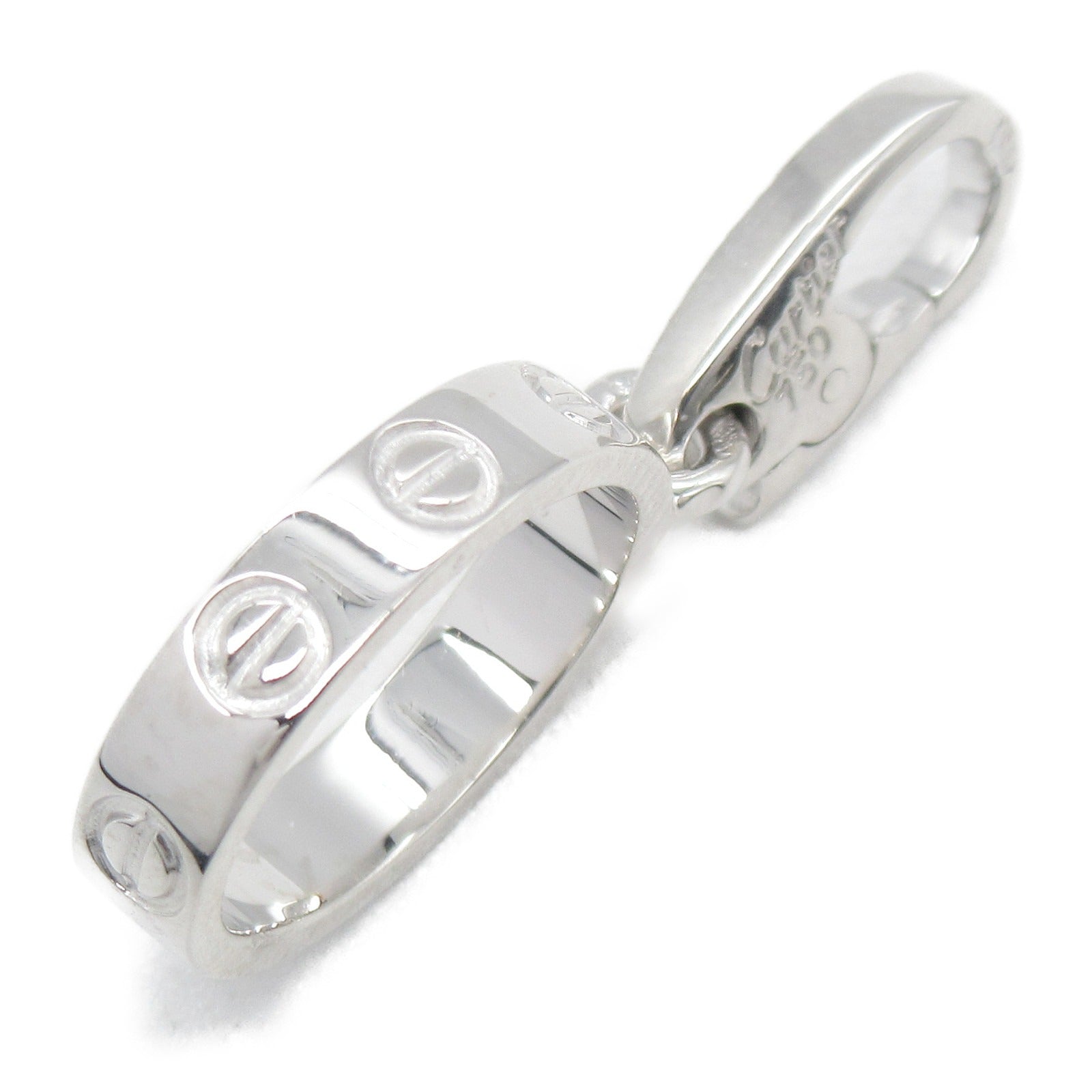 CARTIER 18K白金Love Charm小飾物