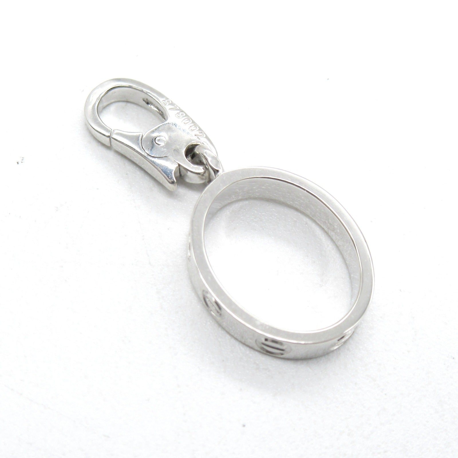 CARTIER 18K白金Love Charm小飾物