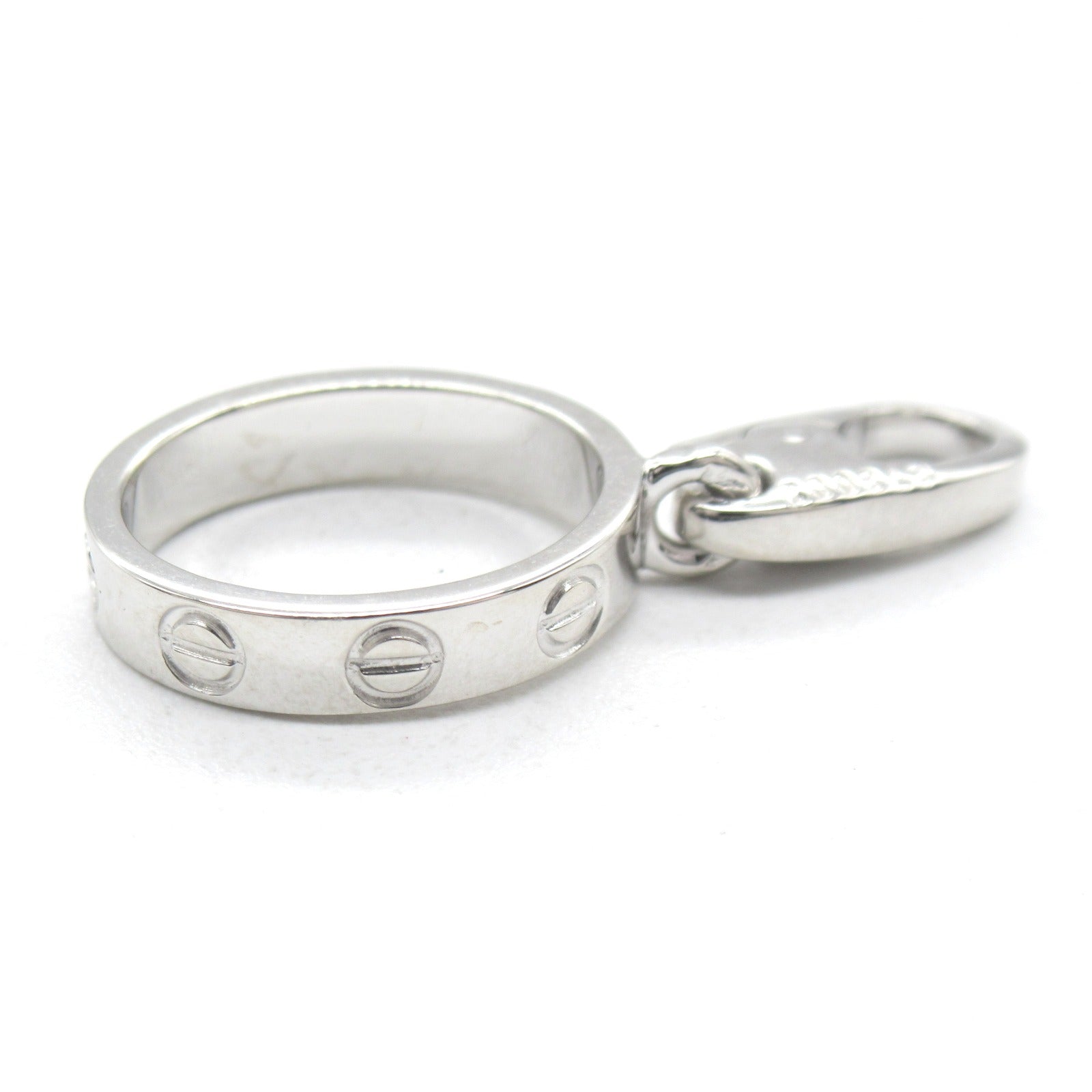 CARTIER 18K白金Love Charm小飾物