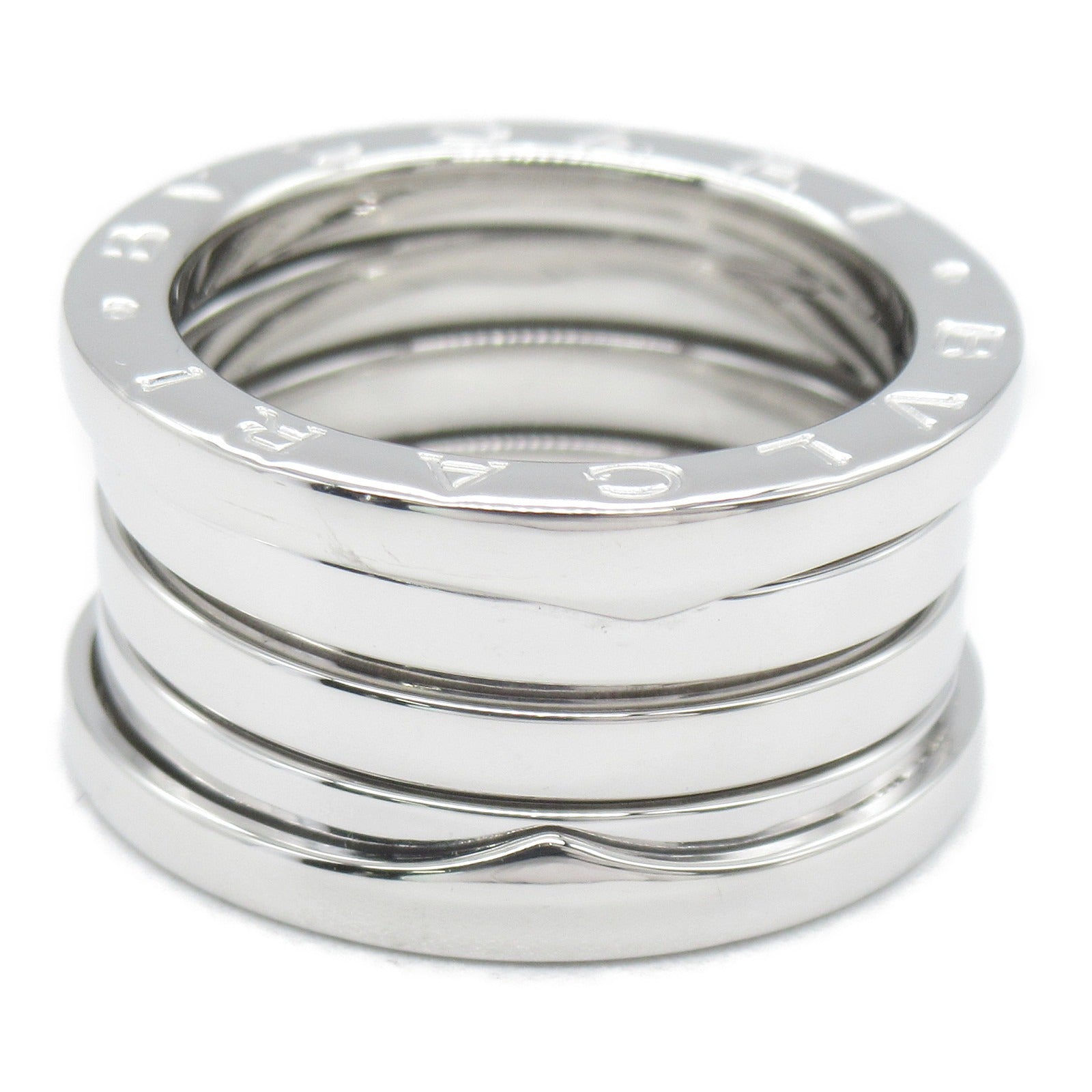 BVLGARI 18K白金B-zero1 4 Band Ring戒指US#4.75/Bvlgari#50