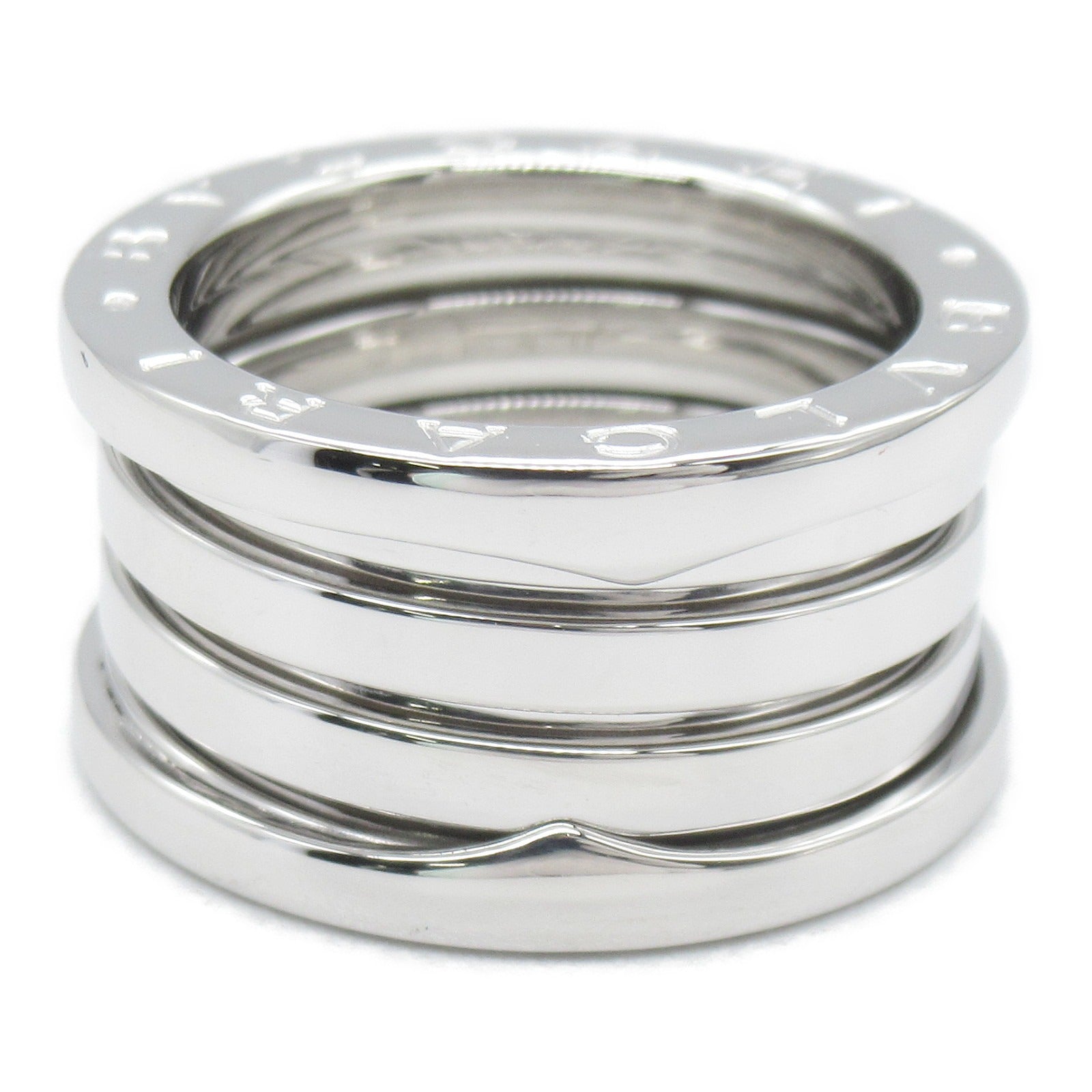 BVLGARI 18K白金B-zero1 4 Band Ring戒指US#4.75/Bvlgari#50