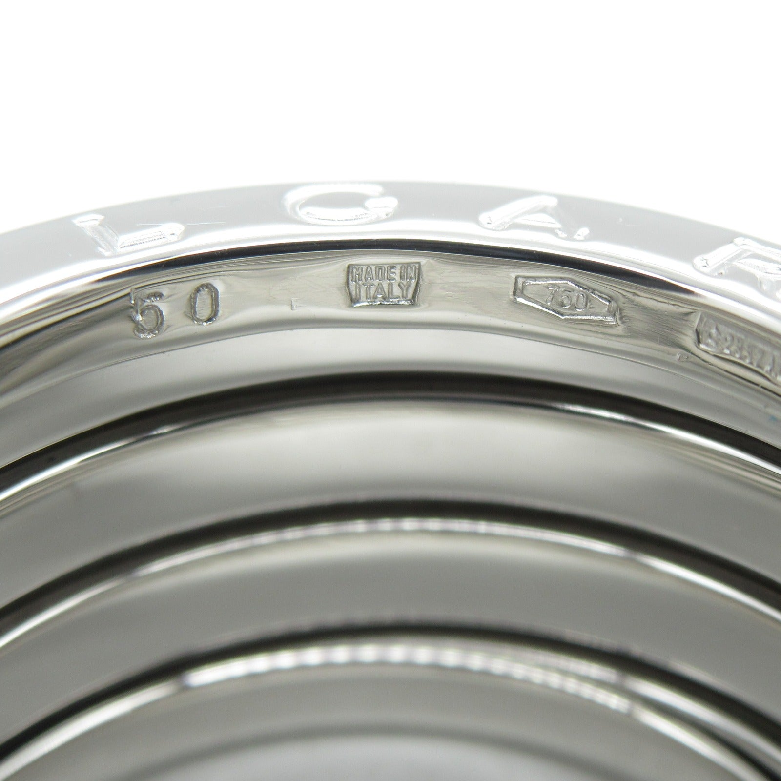BVLGARI 18K白金B-zero1 4 Band Ring戒指US#4.75/Bvlgari#50